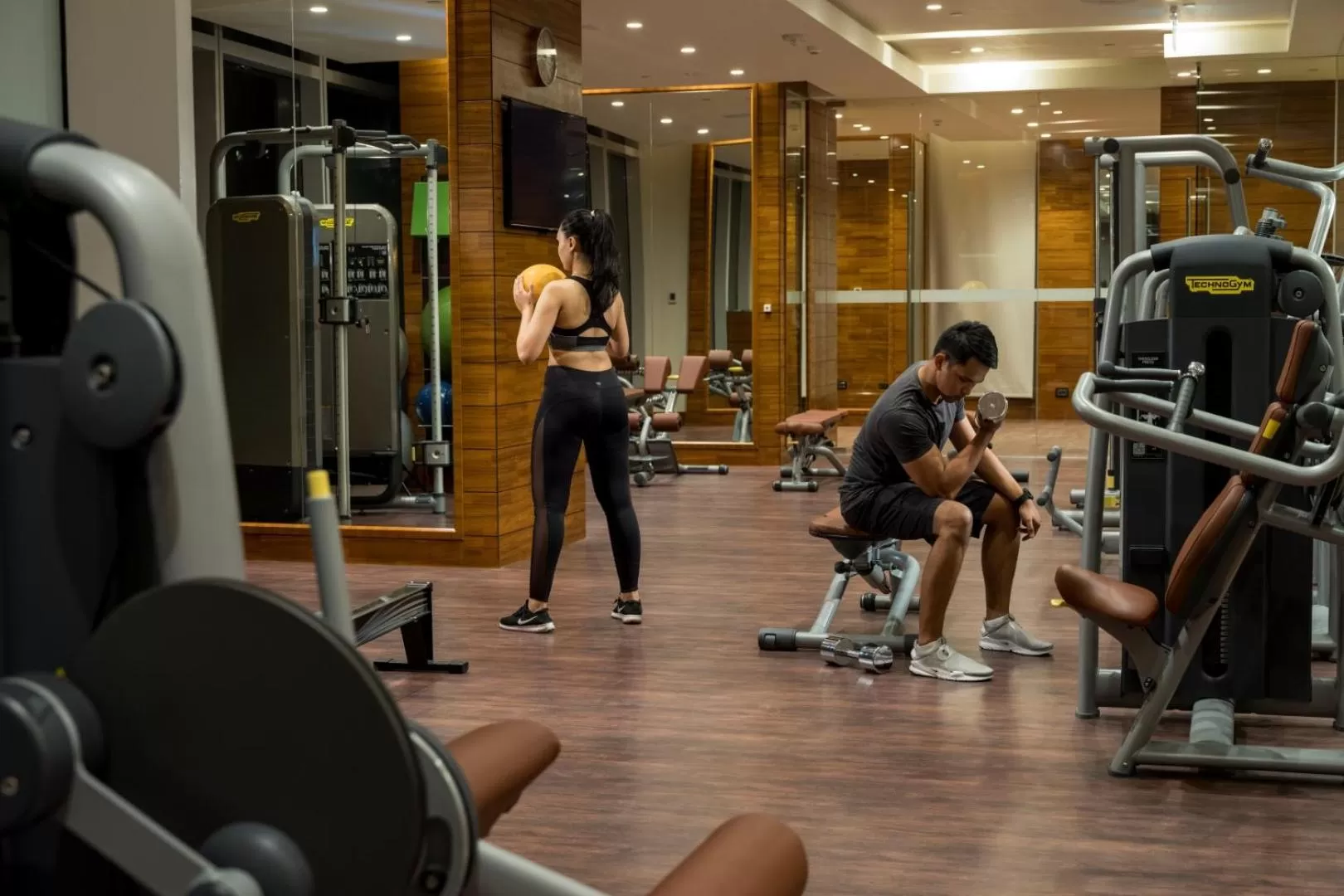 Fitness centre/facilities in Grand Hyatt Manila