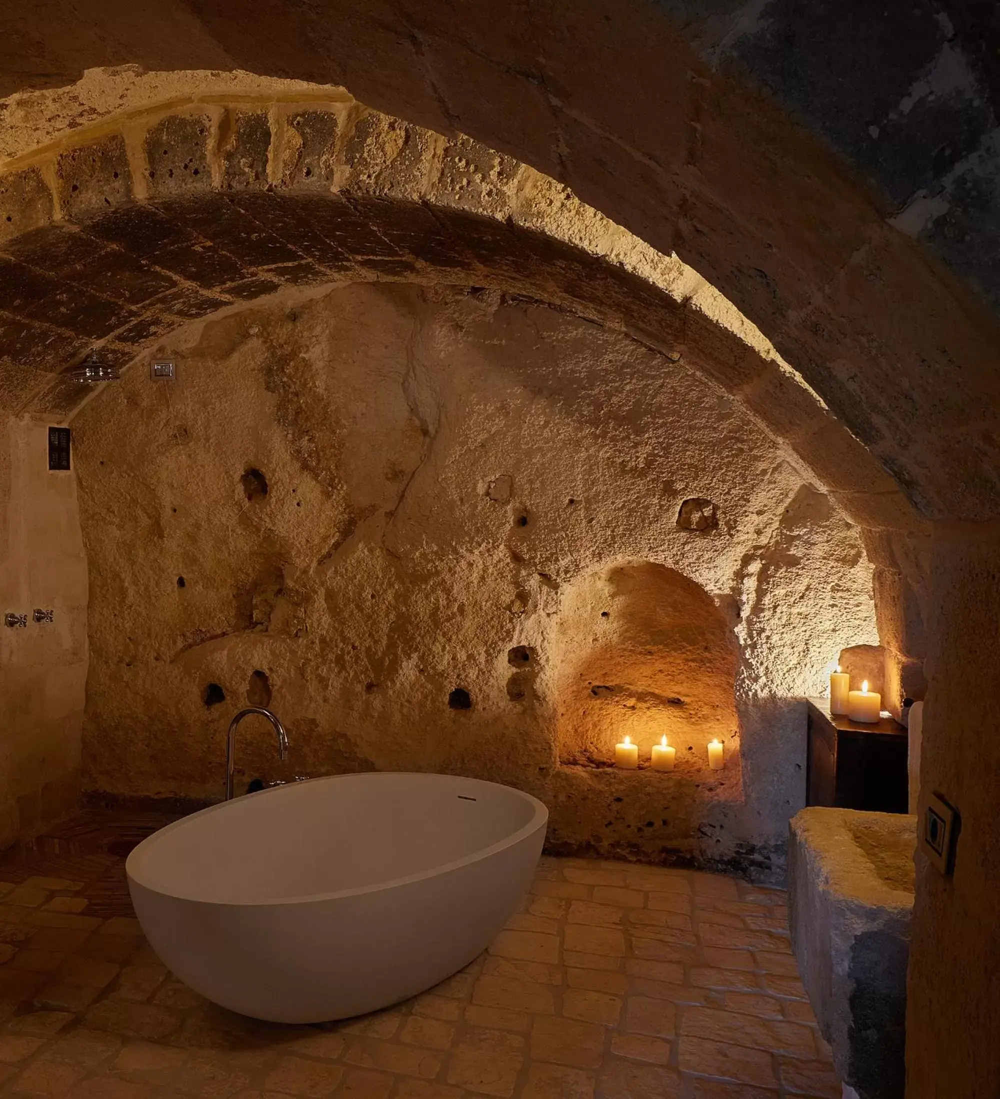 Bathroom in Sextantio Le Grotte Della Civita