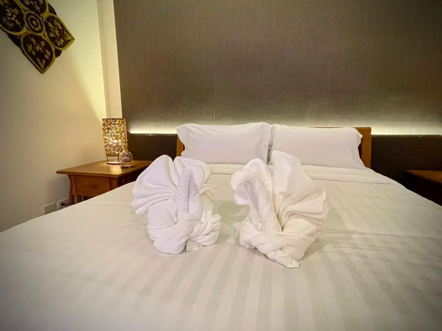 Bed in Na Mantra Resort