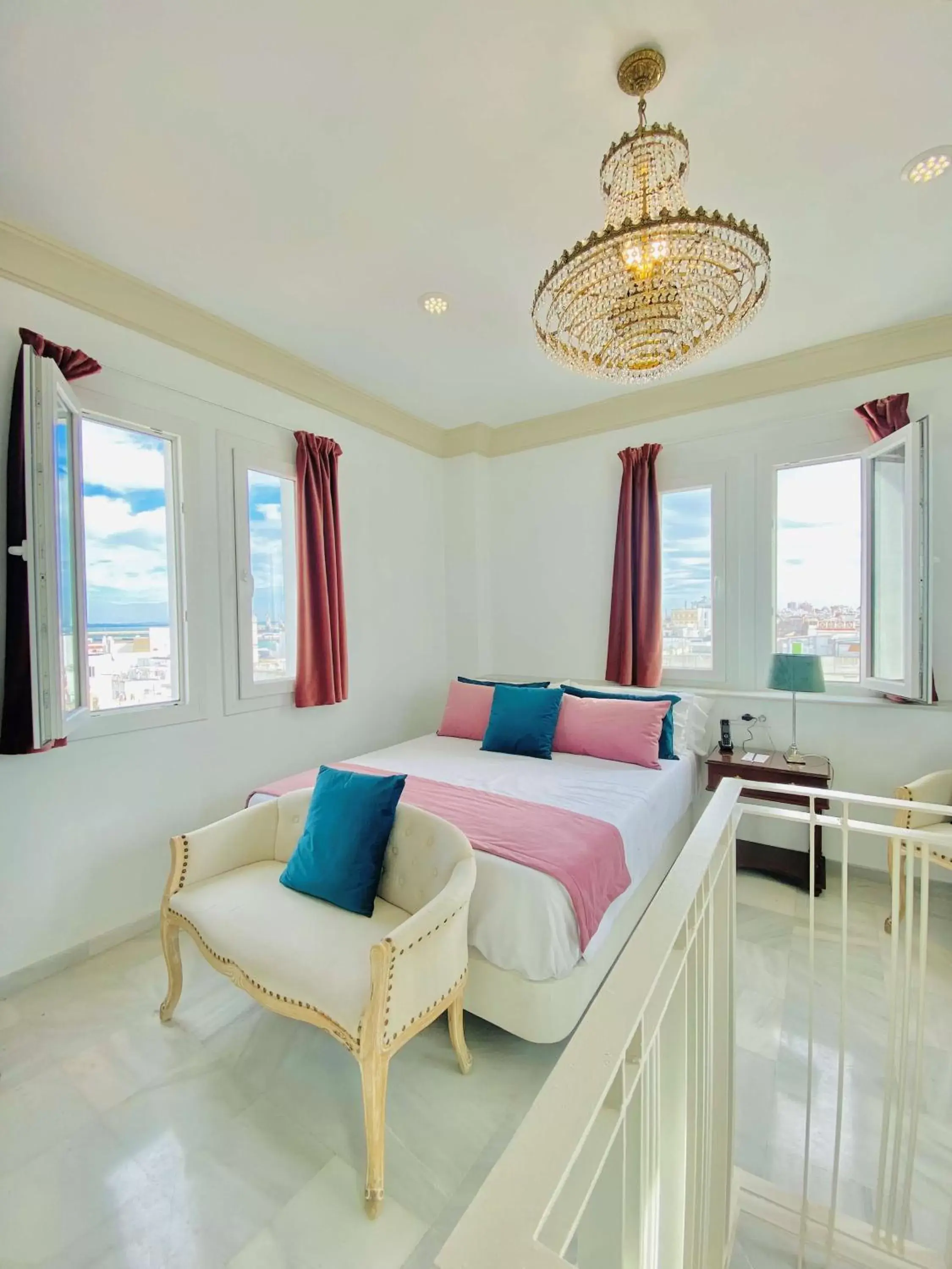 Bedroom, Seating Area in Hotel Las Cortes De Cádiz