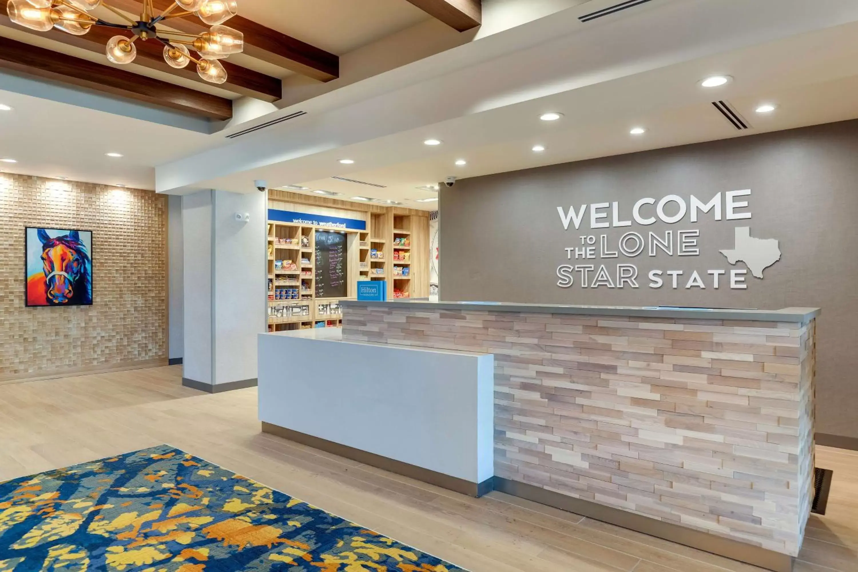 Lobby or reception, Lobby/Reception in Hampton Inn & Suites Weatherford, Tx