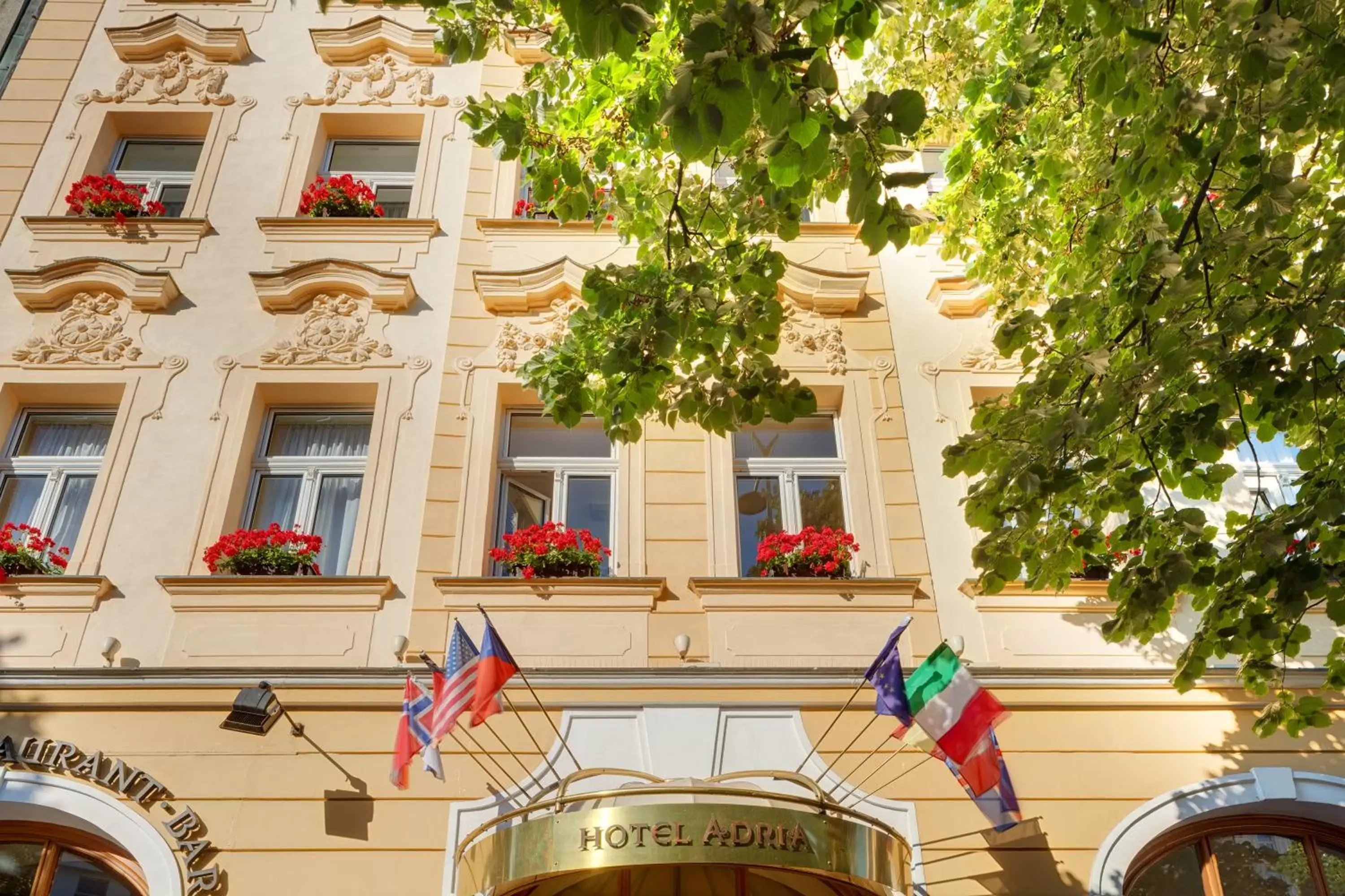 Facade/entrance in Adria Hotel Prague