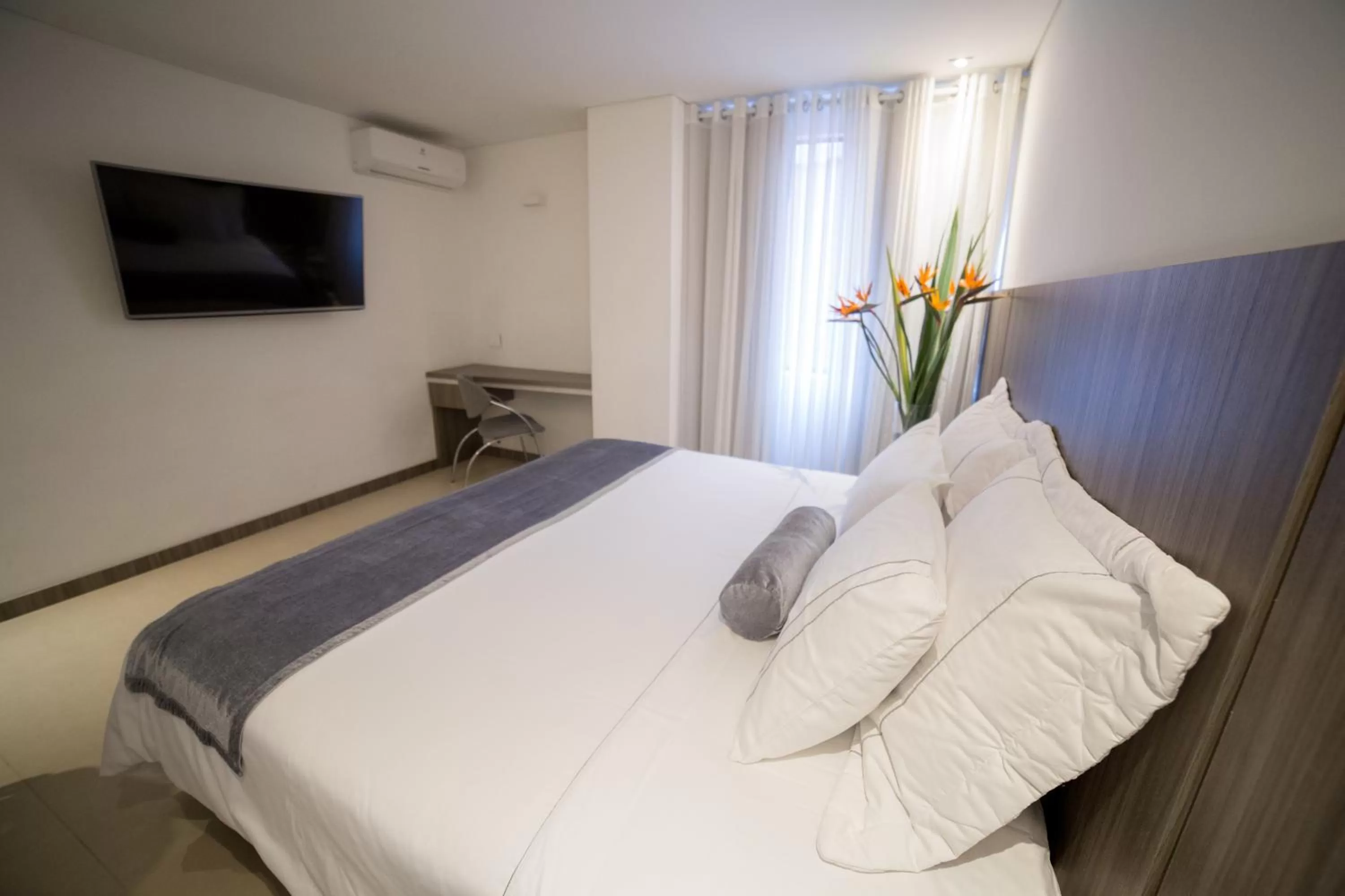 TV and multimedia, Bed in Hotel Torre Poblado