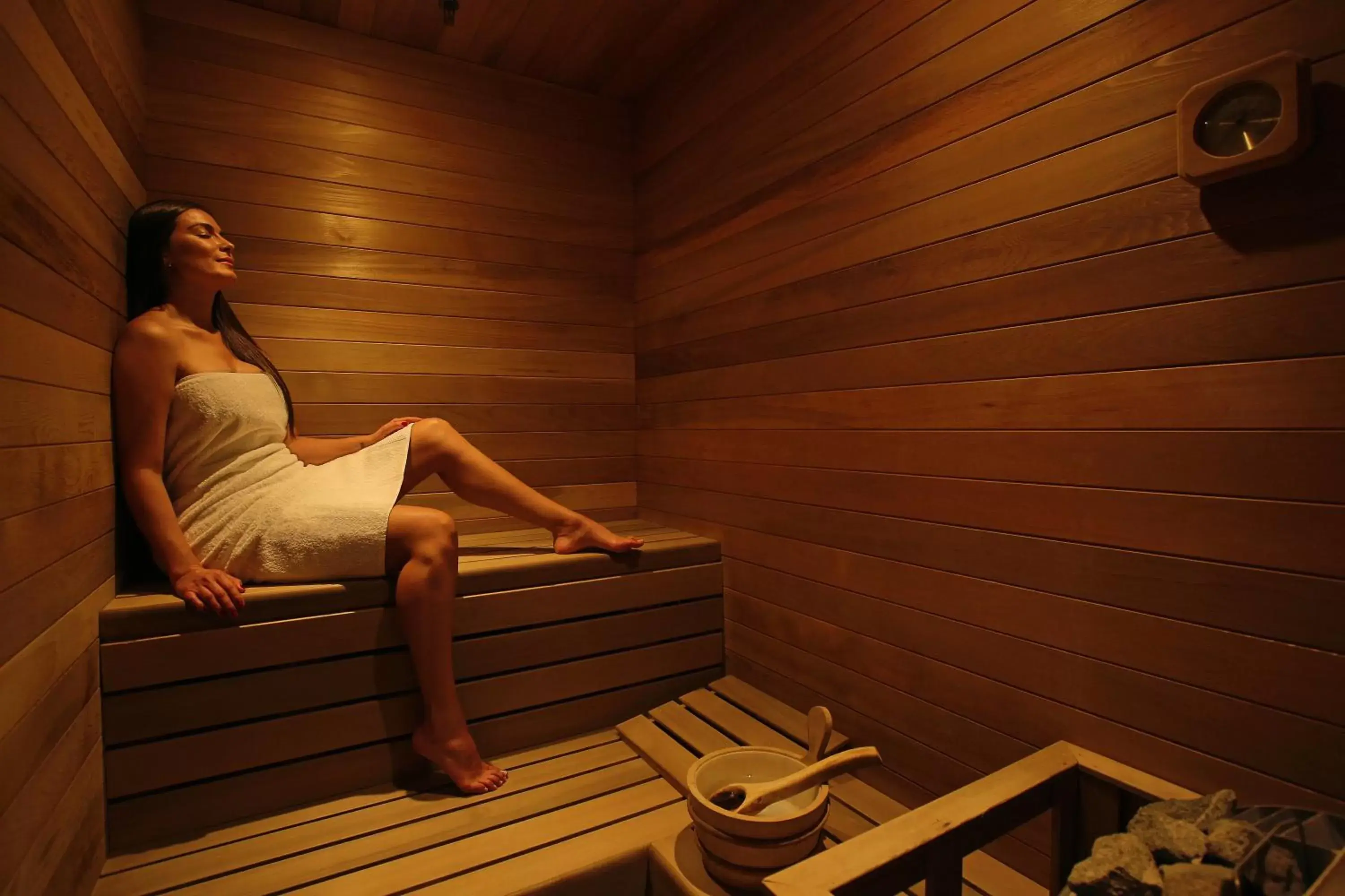 Sauna in Real Intercontinental San Salvador, an IHG Hotel