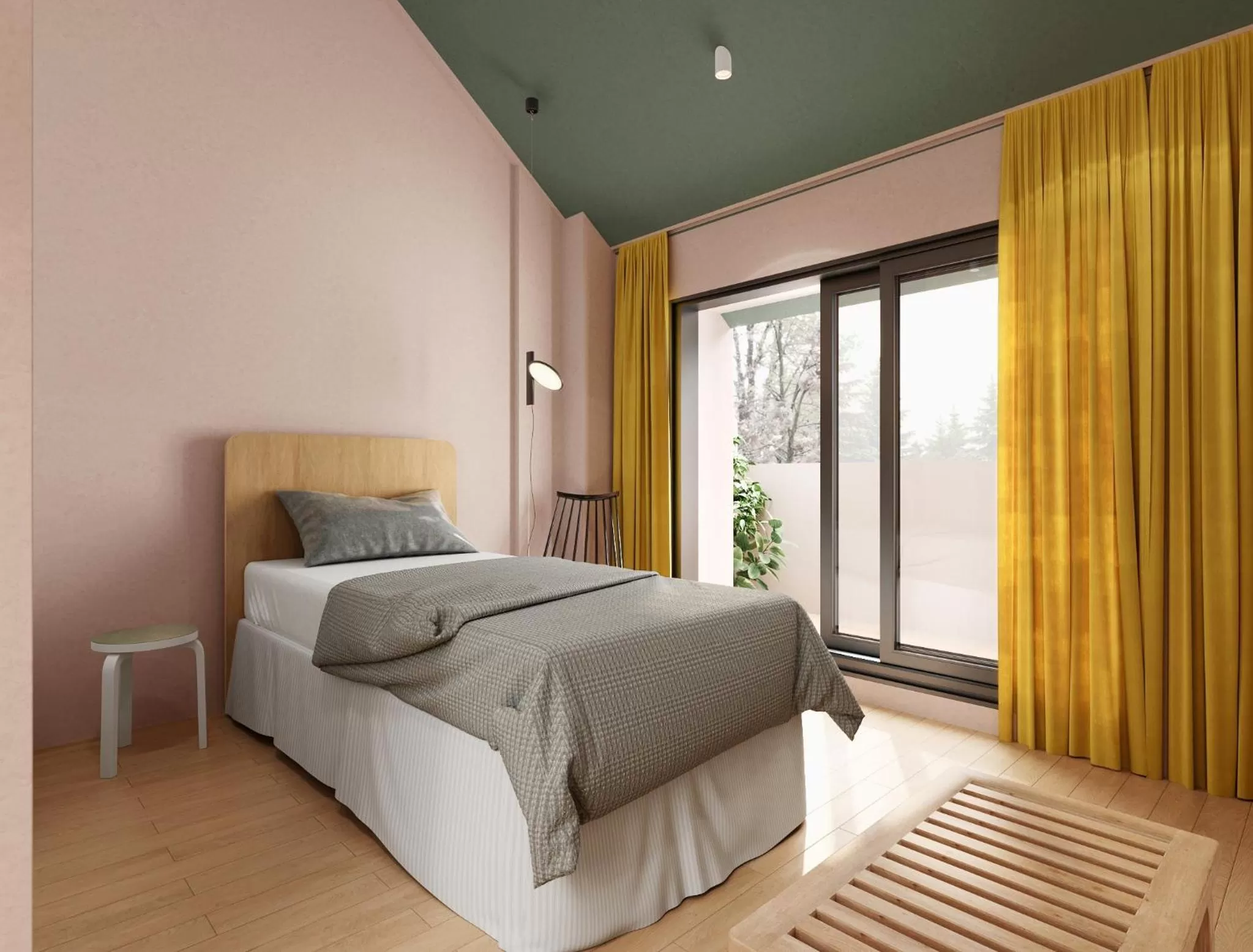 Balcony/Terrace, Bed in Hotel Helka