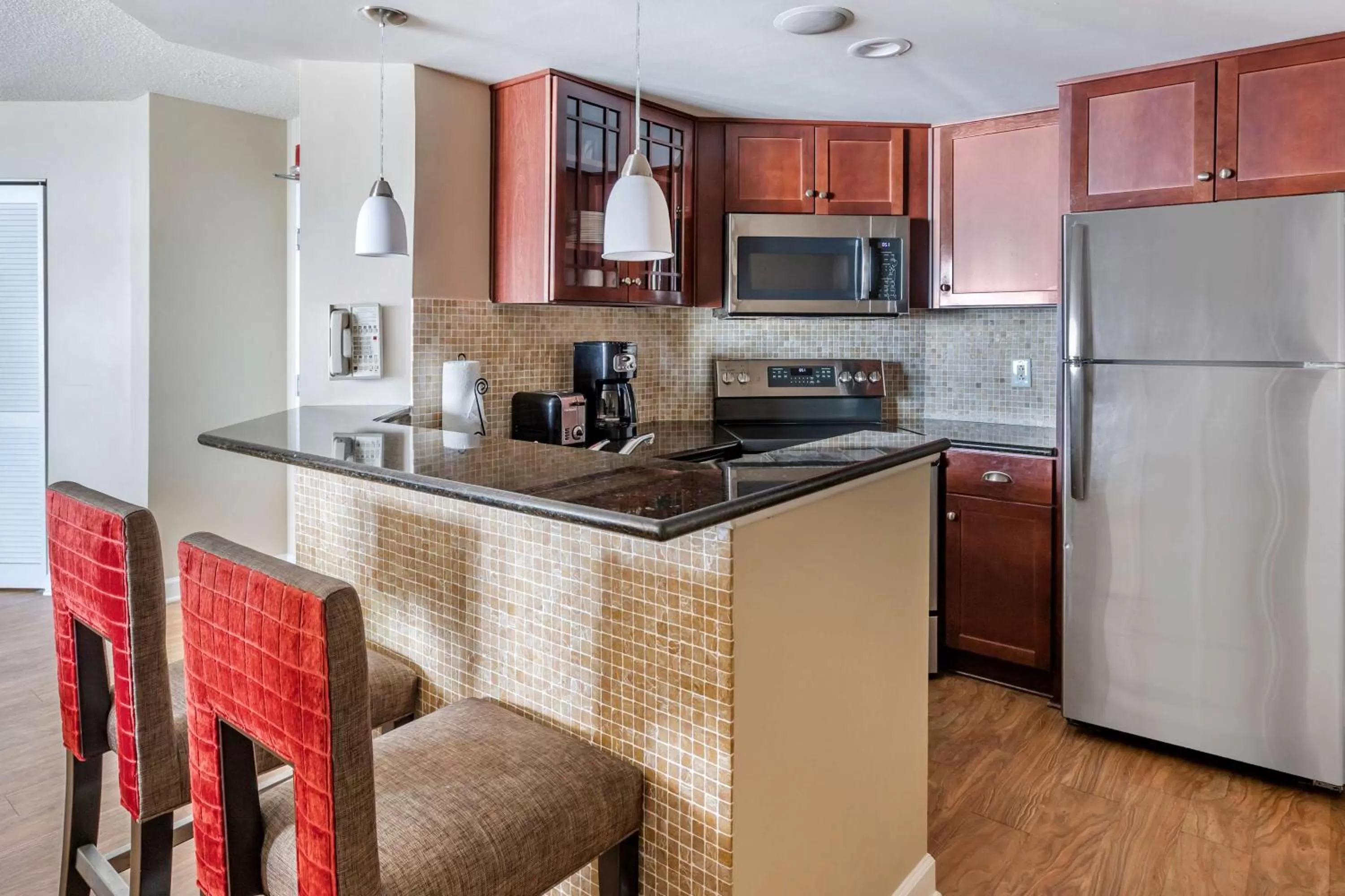 Kitchen or kitchenette in Hilton Vacation Club Ocean Beach Club Virginia Beach
