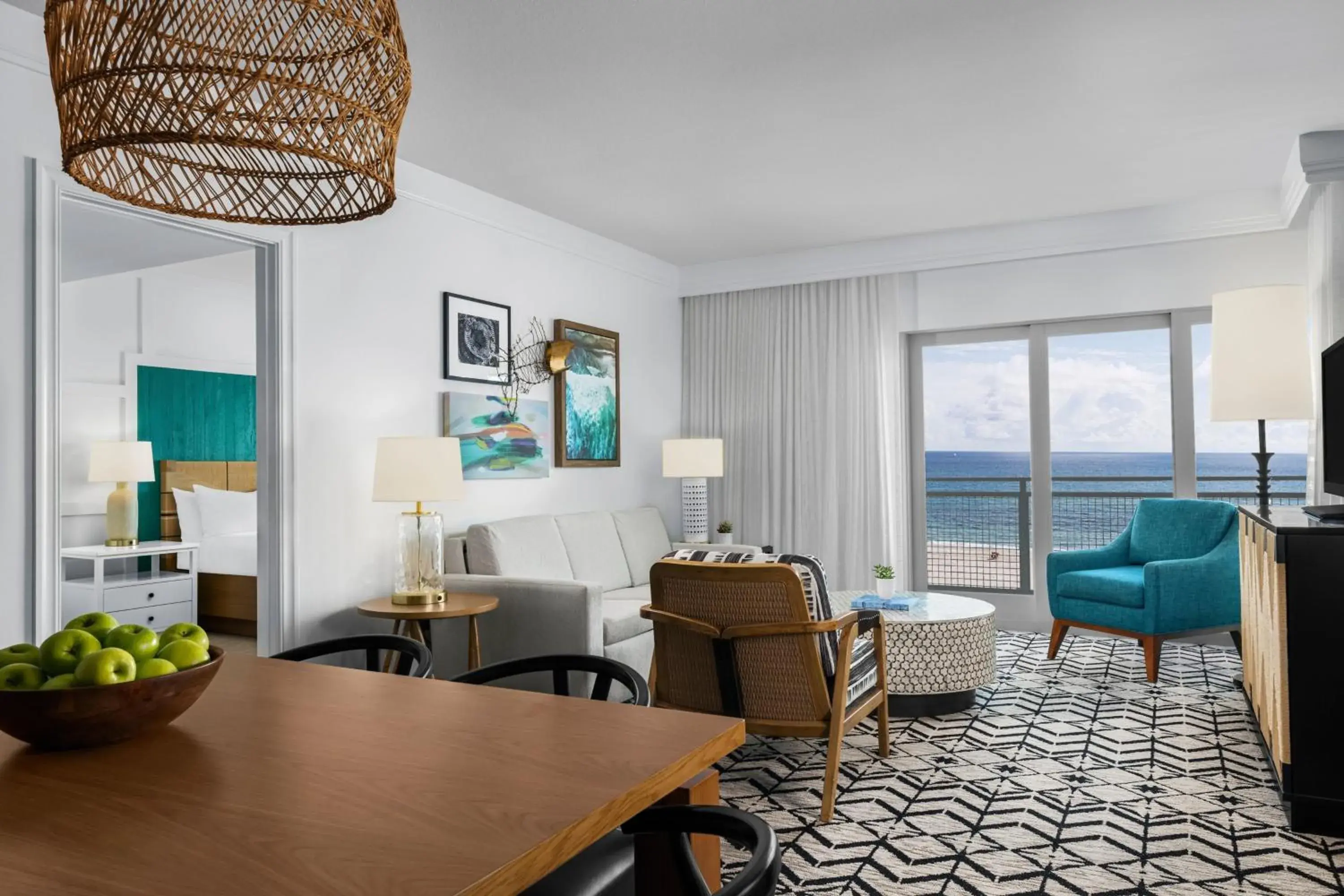 Living room in Marriott's Oceana Palms