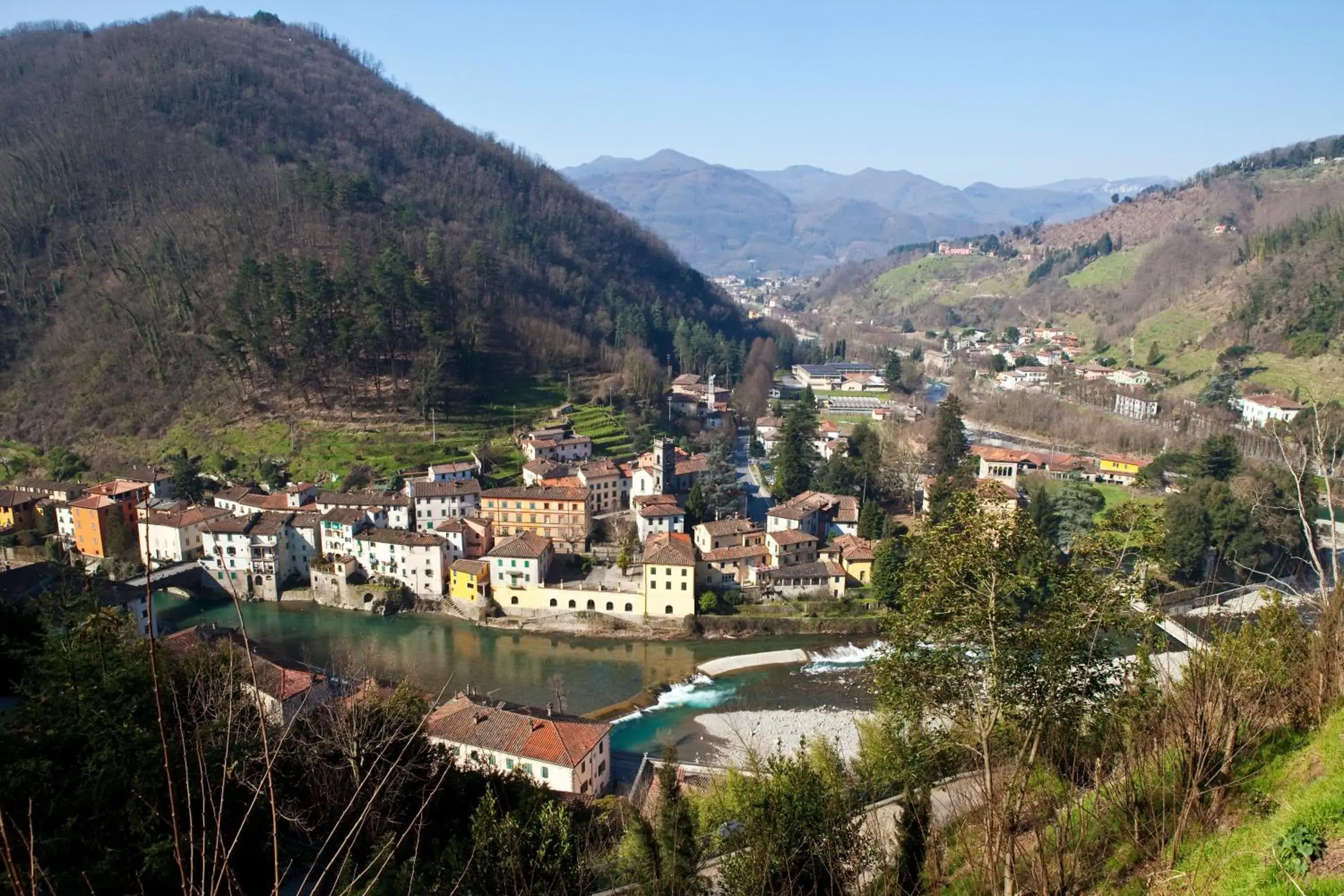 View (from property/room), Bird's-eye View in Hotel & Terme Bagni di Lucca