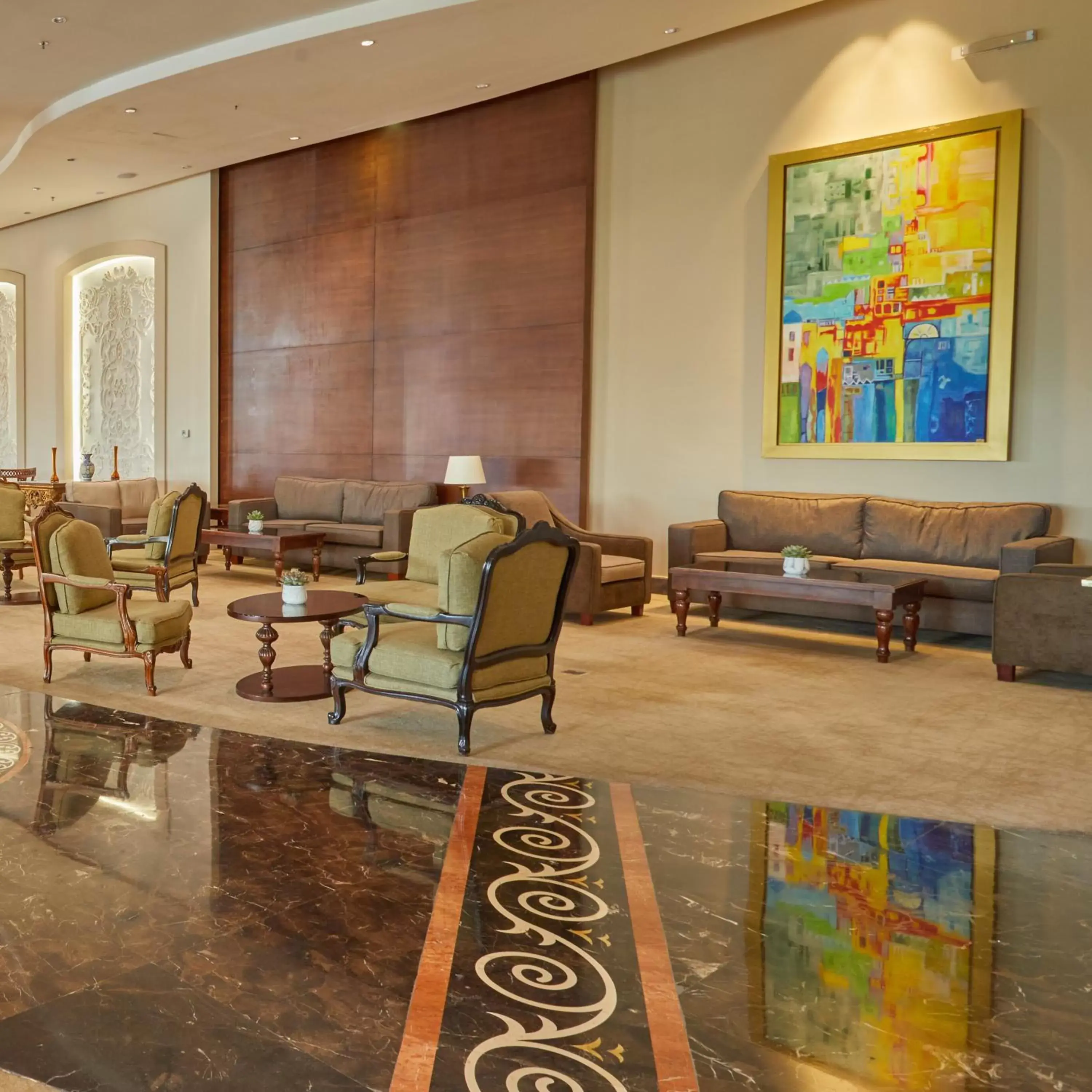 Lobby or reception in Crowne Plaza Riyadh Al Waha, an IHG Hotel