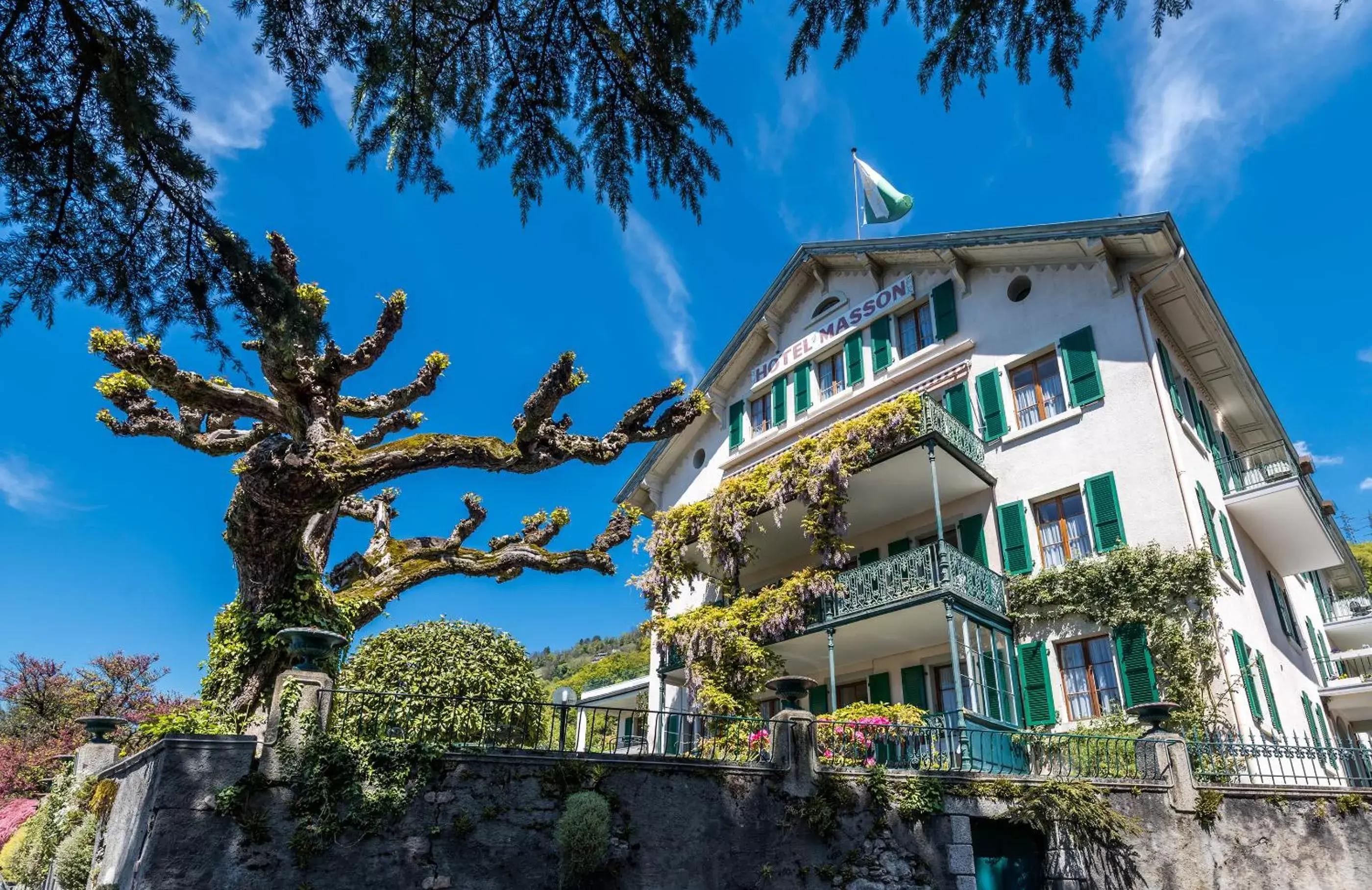 Facade/entrance, Property Building in Swiss Historic Hotel Masson