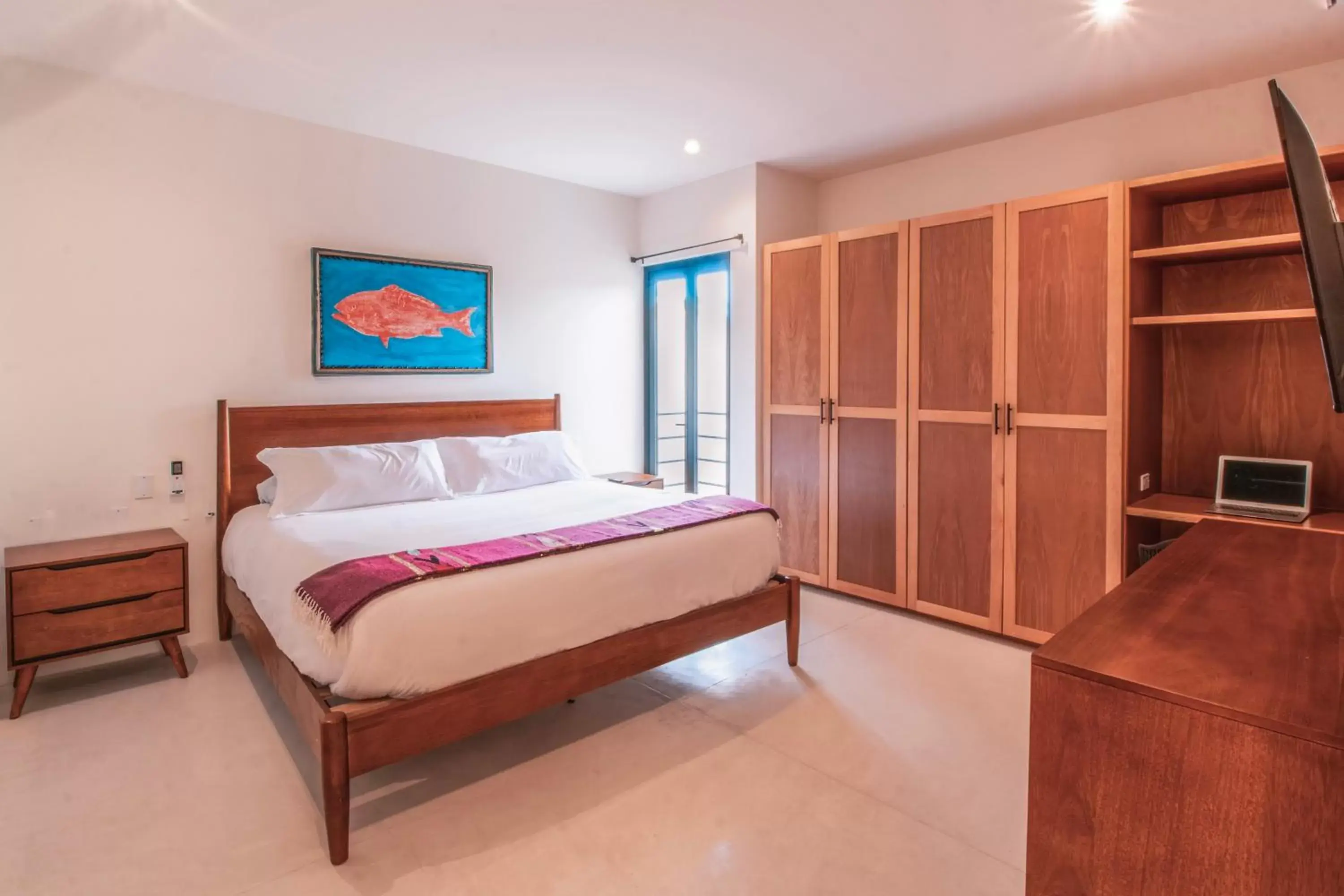 Bed in Cerritos Surf Residences