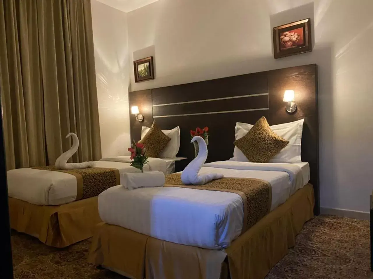 Bed in Rest Night Hotel Suites- - AL Nafal