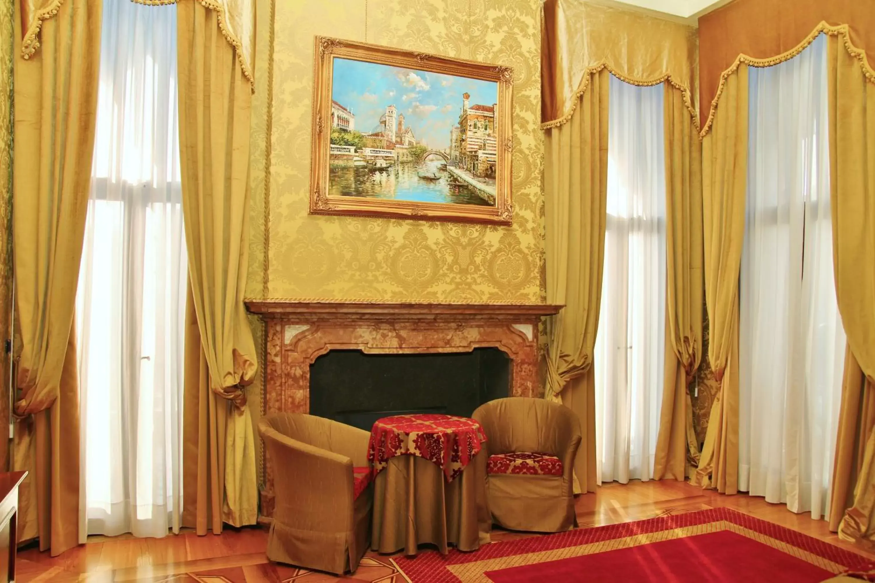 Seating area in Pesaro Palace