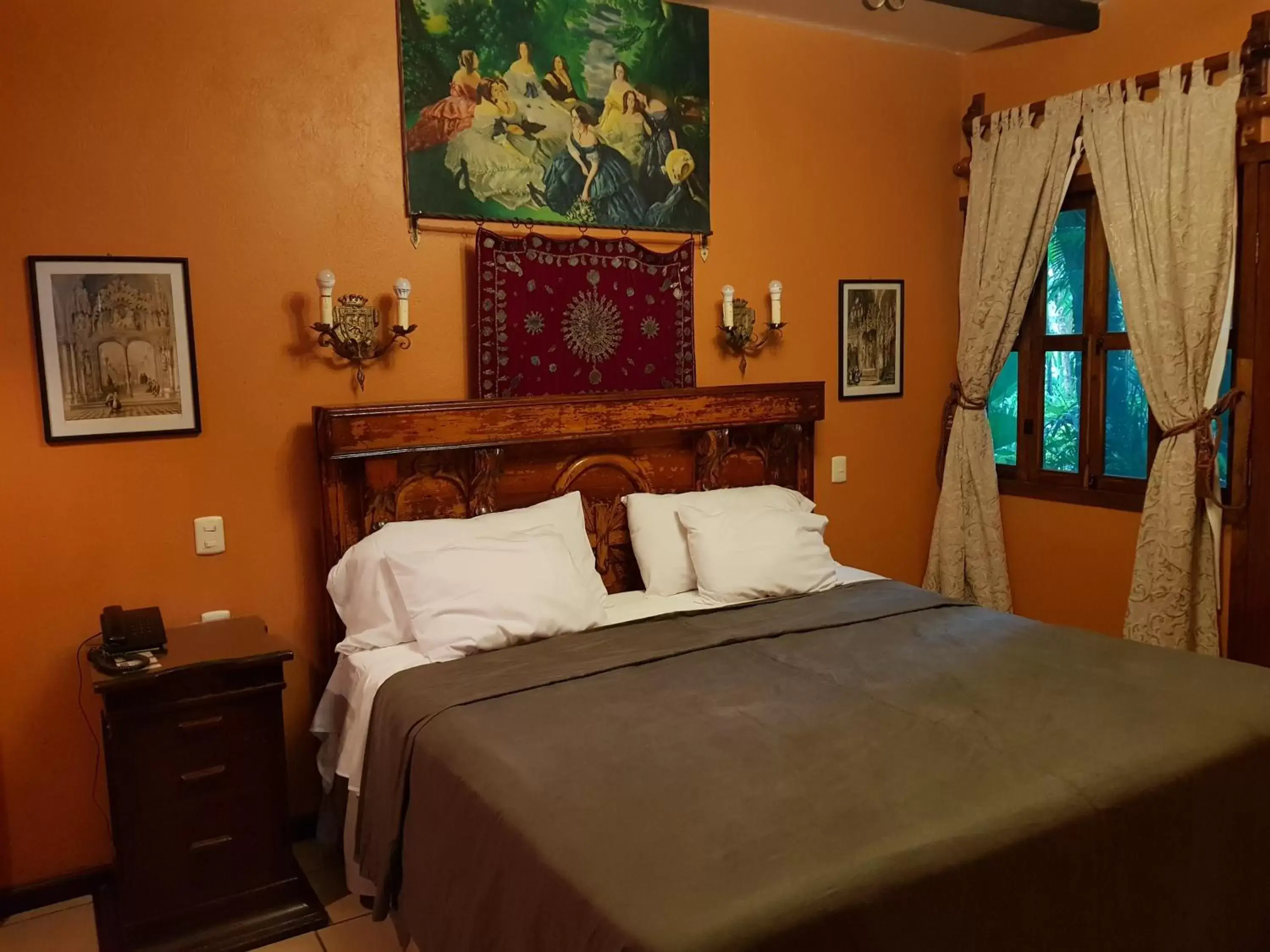 Bed in Hotel Boutique Casona Maya Mexicana