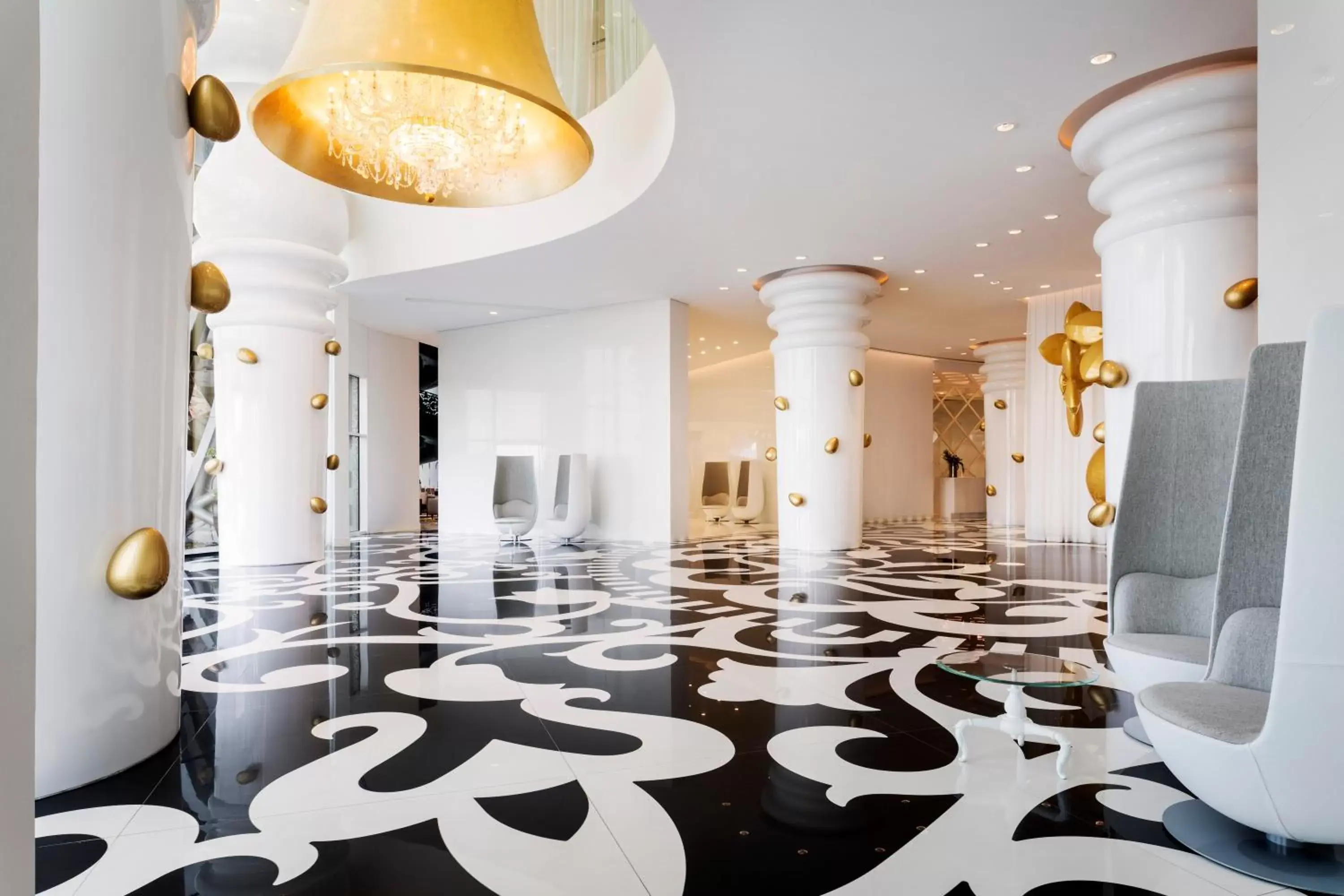Lobby or reception in Mondrian Doha Lobby or reception in Mondrian Doha