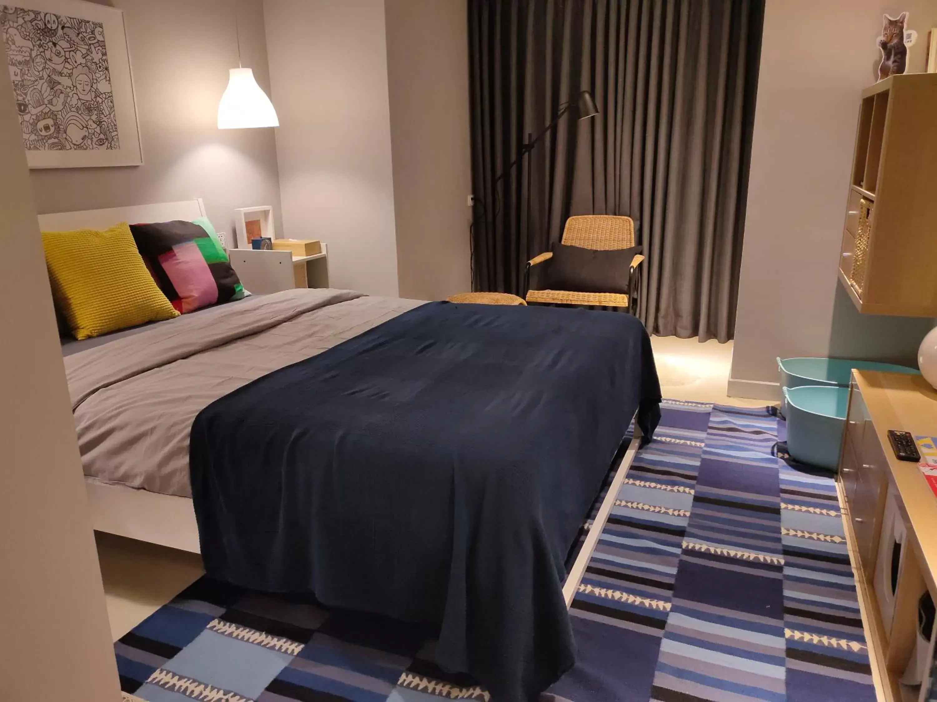 Photo of the whole room, Bed in Yomi Hotel - ShuangLian MRT