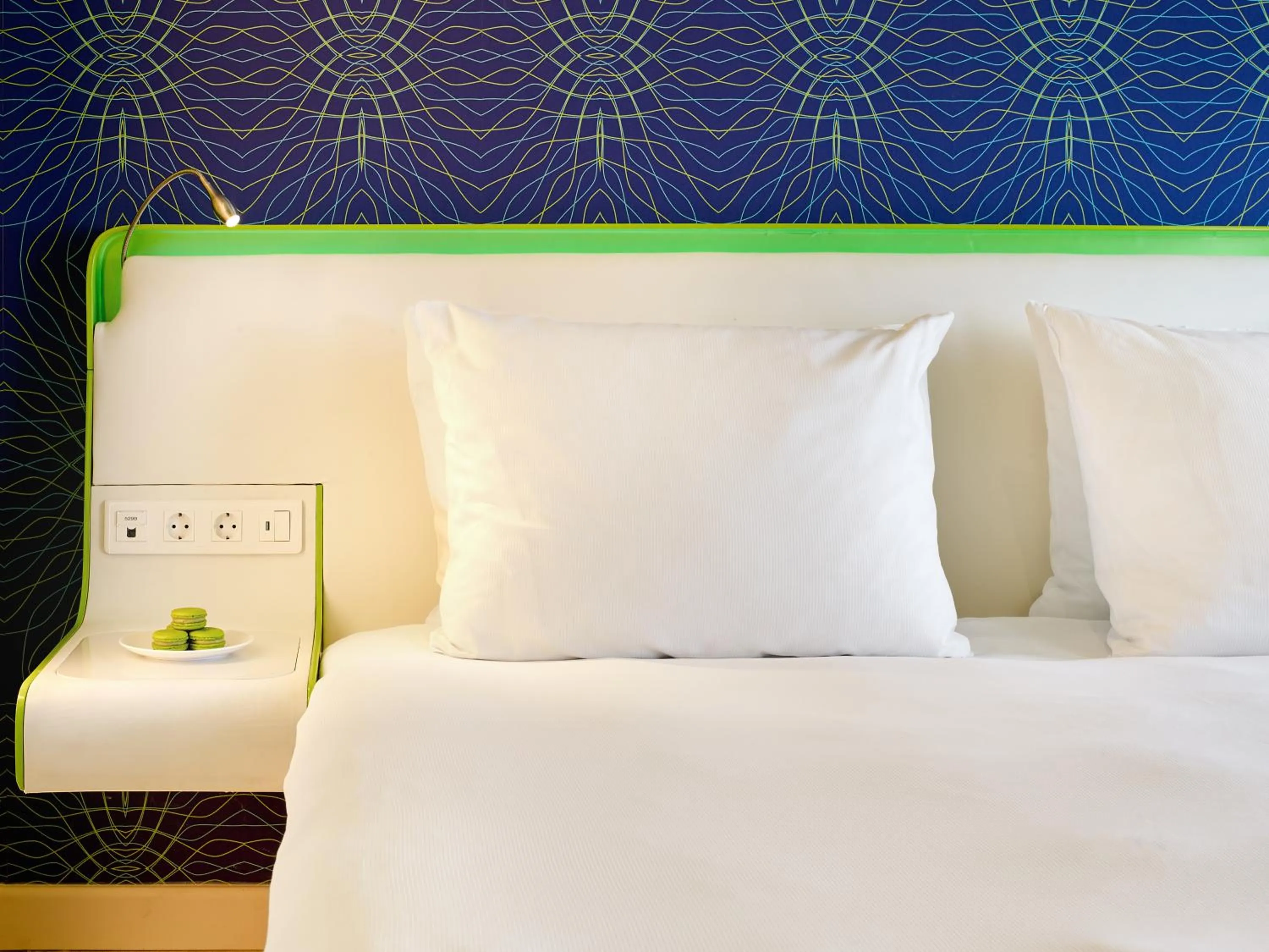 Decorative detail, Bed in Park Inn by Radisson Amsterdam City West