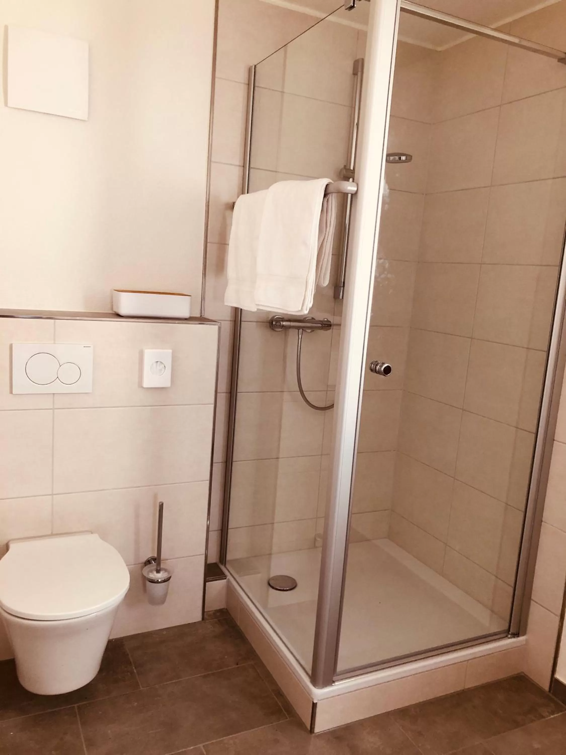 Shower in Hotel Restaurant Schiff