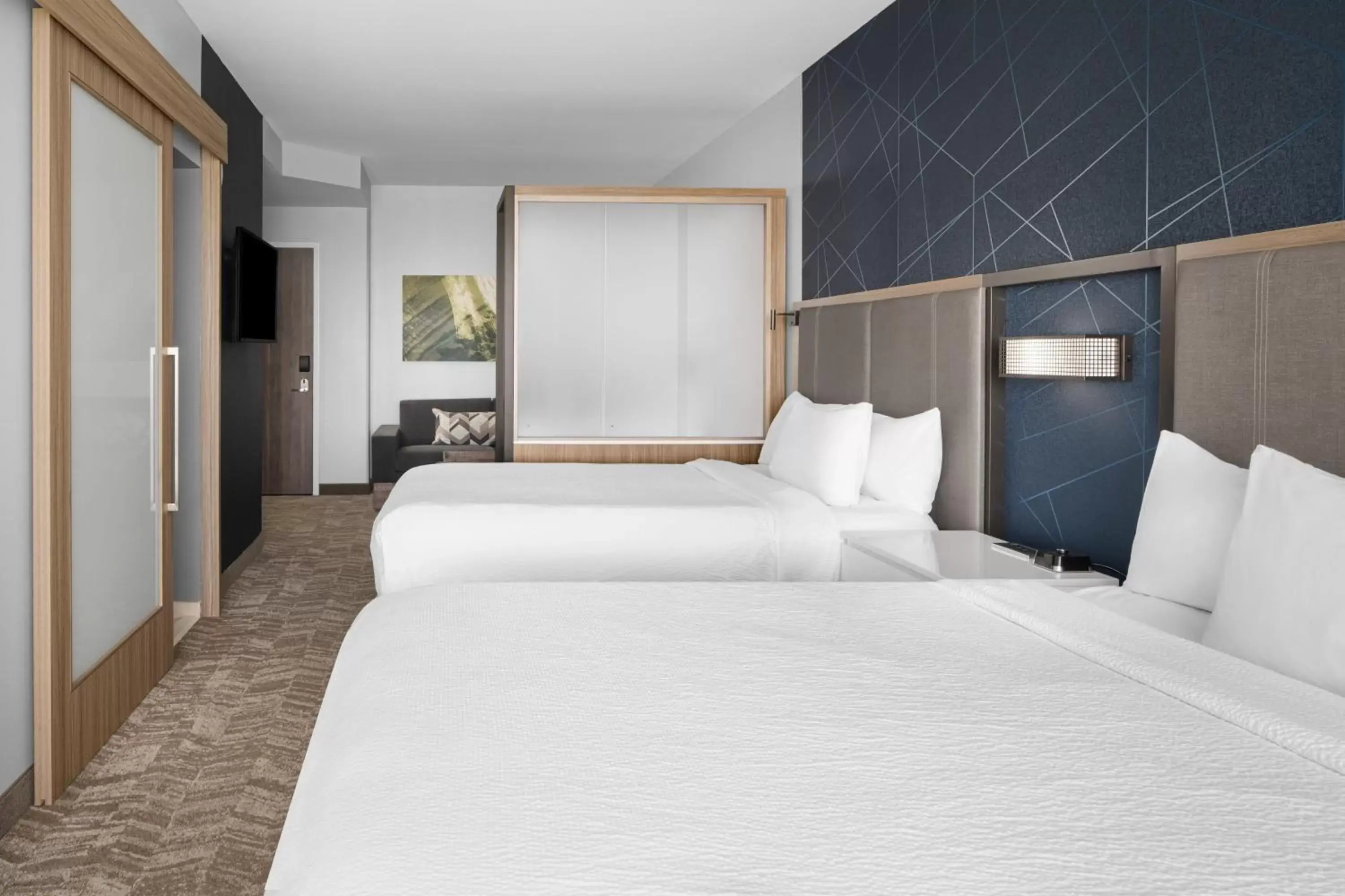 Oceanfront Suite with Two Queen Beds, Sofa Bed and Roll-in Shower - Mobility Accessible in SpringHill Suites by Marriott Myrtle Beach Oceanfront Oceanfront Suite with Two Queen Beds, Sofa Bed and Roll-in Shower - Mobility Accessible in SpringHill Suites by Marriott Myrtle Beach Oceanfront