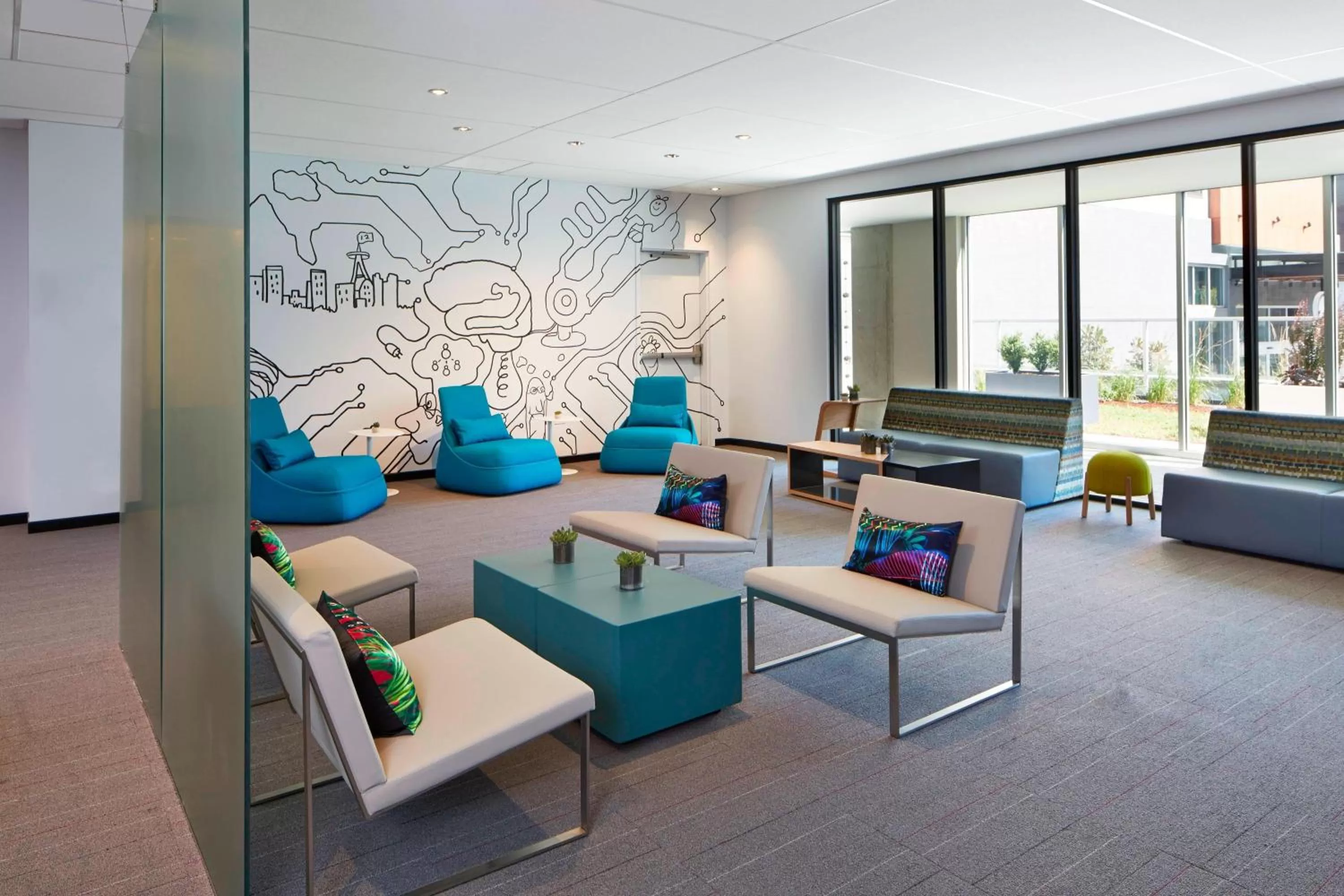 Living room in Element Seattle Redmond