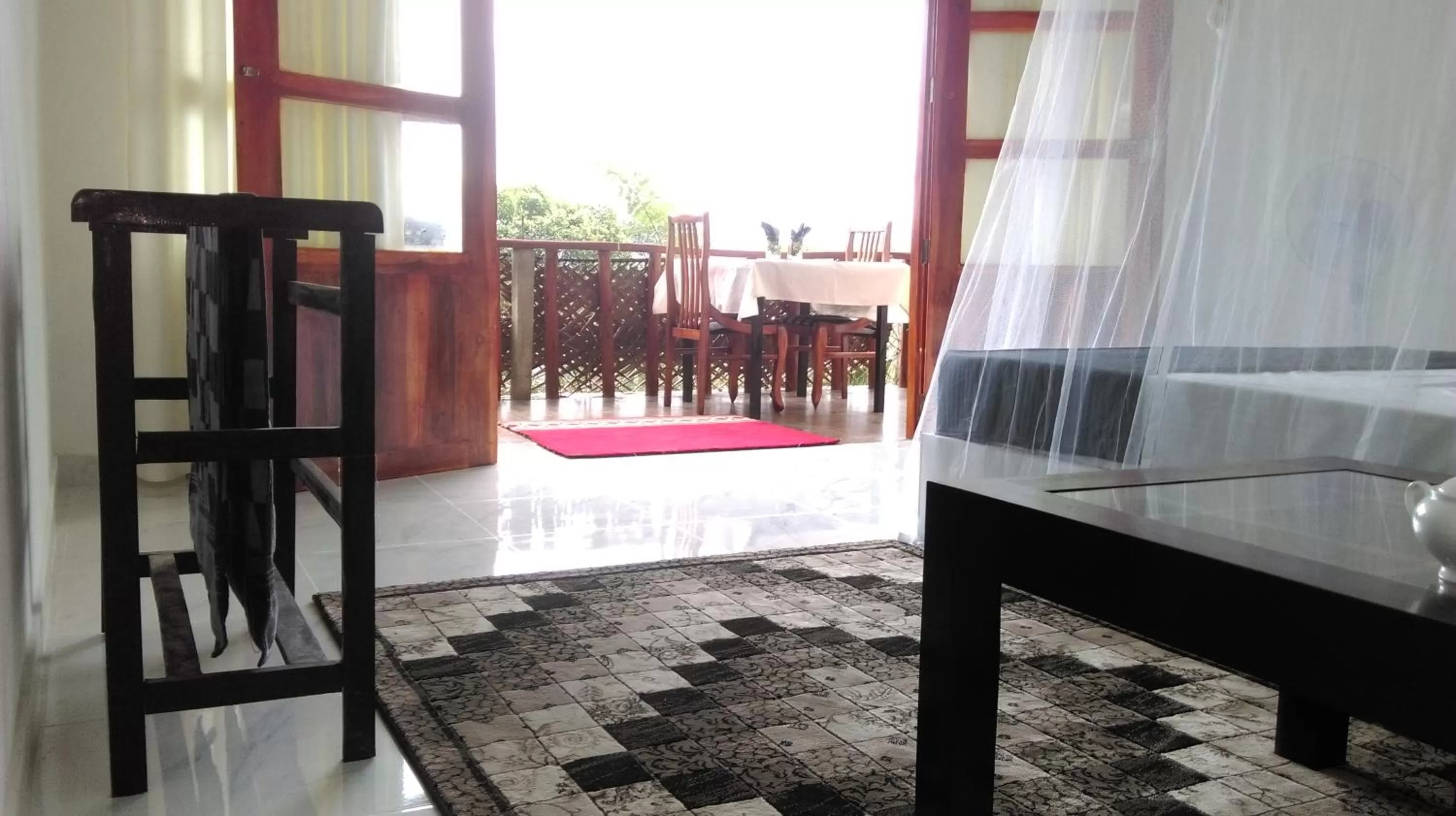 View (from property/room), Bed in Ice Age Cottage