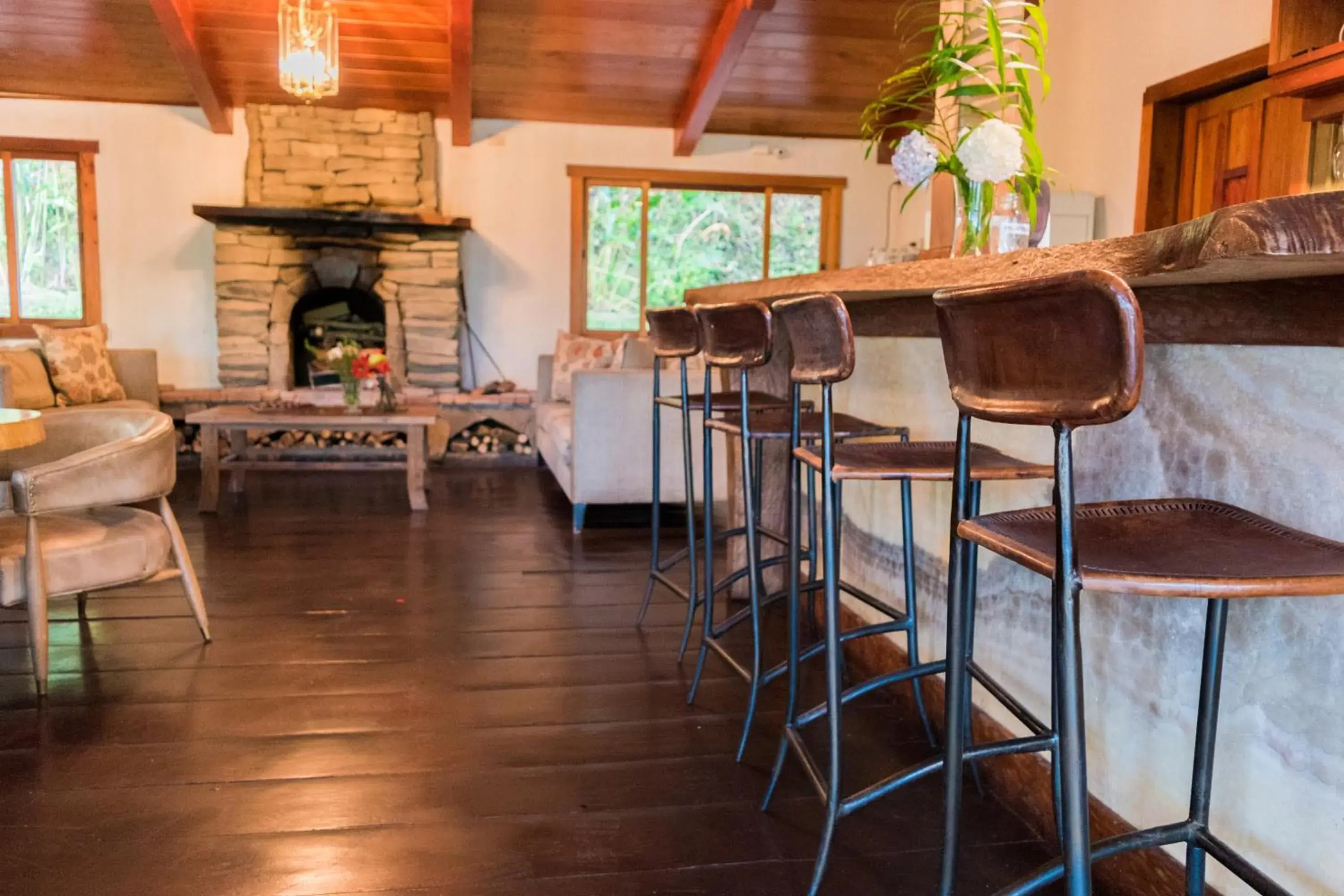 Living room in Hotel Finca Lerida Coffee Plantation and Boutique Hotel