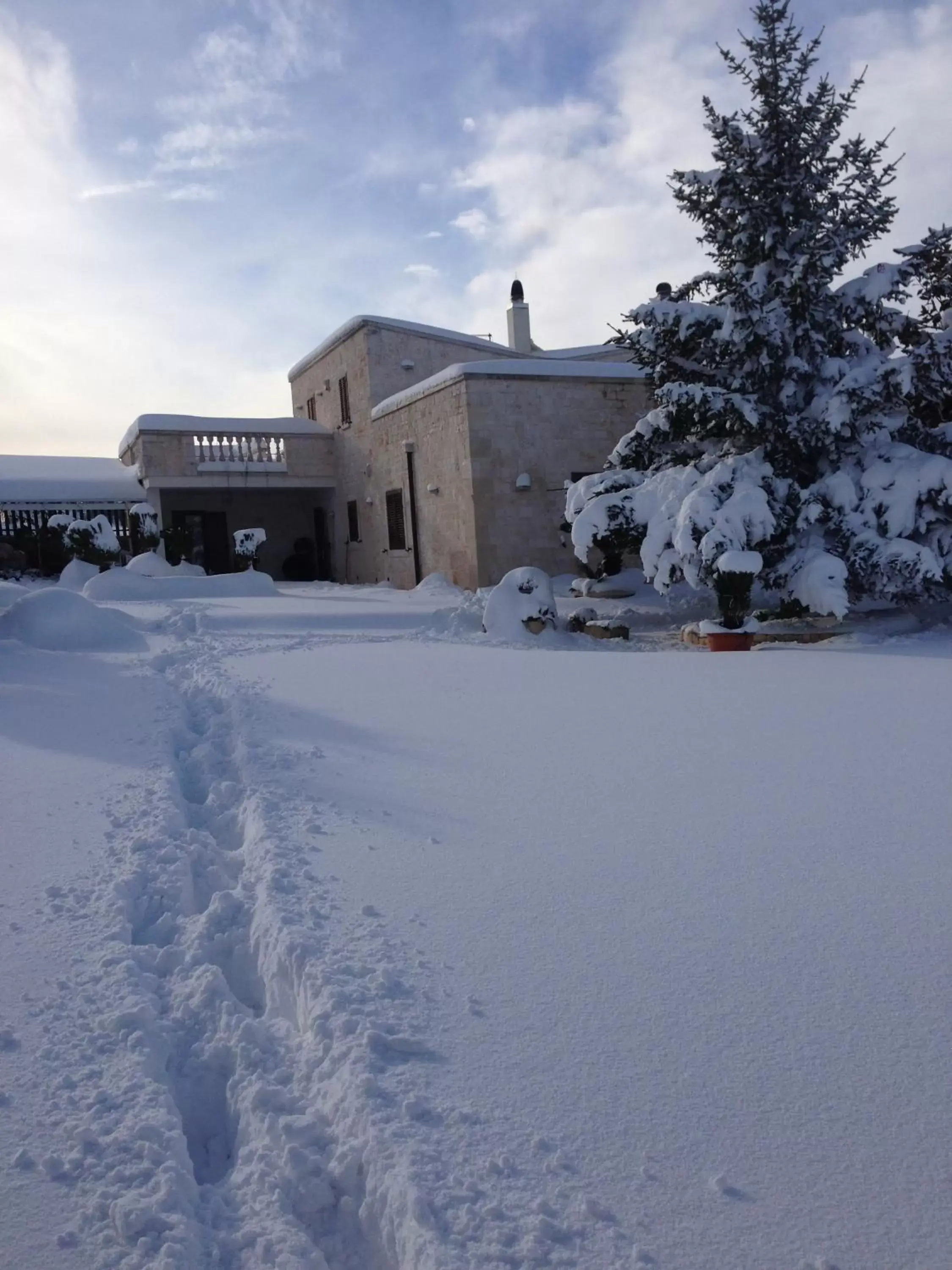 Facade/entrance, Winter in B&B Villa Grassi