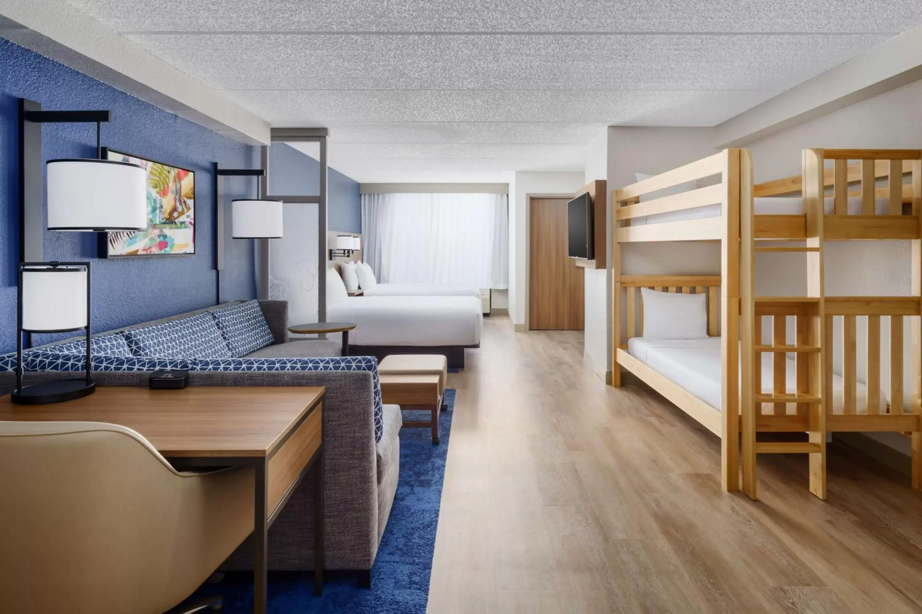 Bedroom, Bunk Bed in Hyatt Place across from Universal Orlando Resort