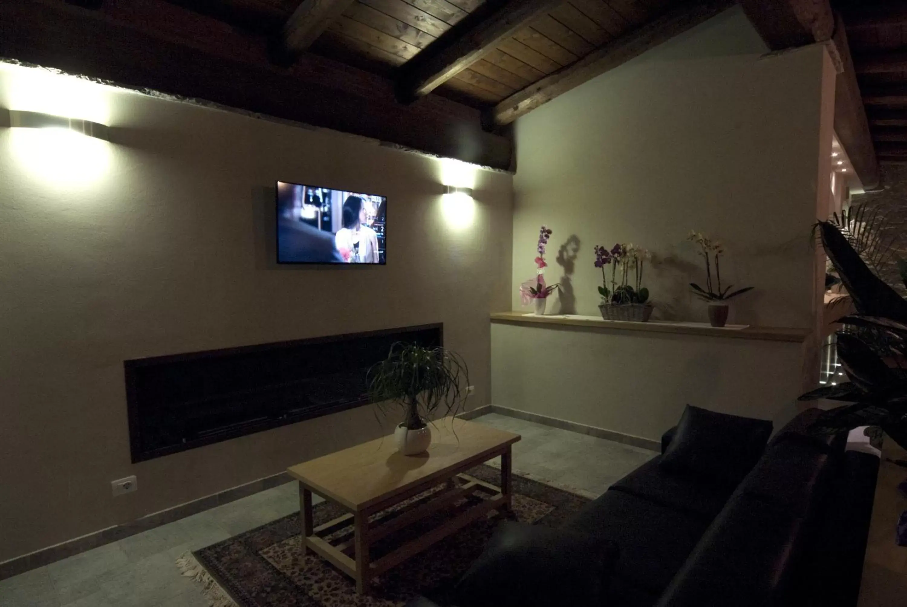 Communal lounge/ TV room, TV/Entertainment Center in Il Falco E La Volpe