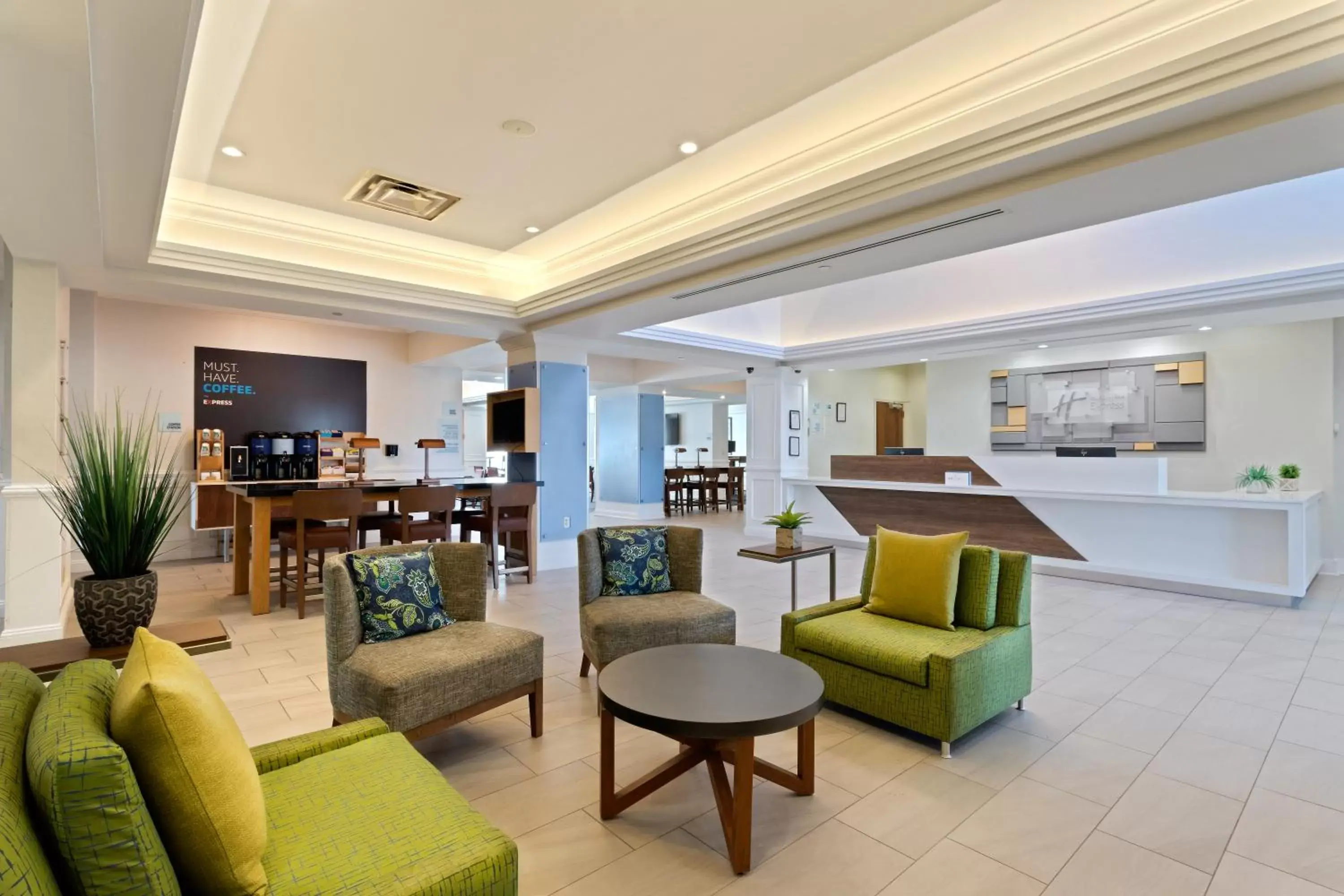 Lobby or reception, Lobby/Reception in Holiday Inn Express Hauppauge-Long Island, an IHG Hotel