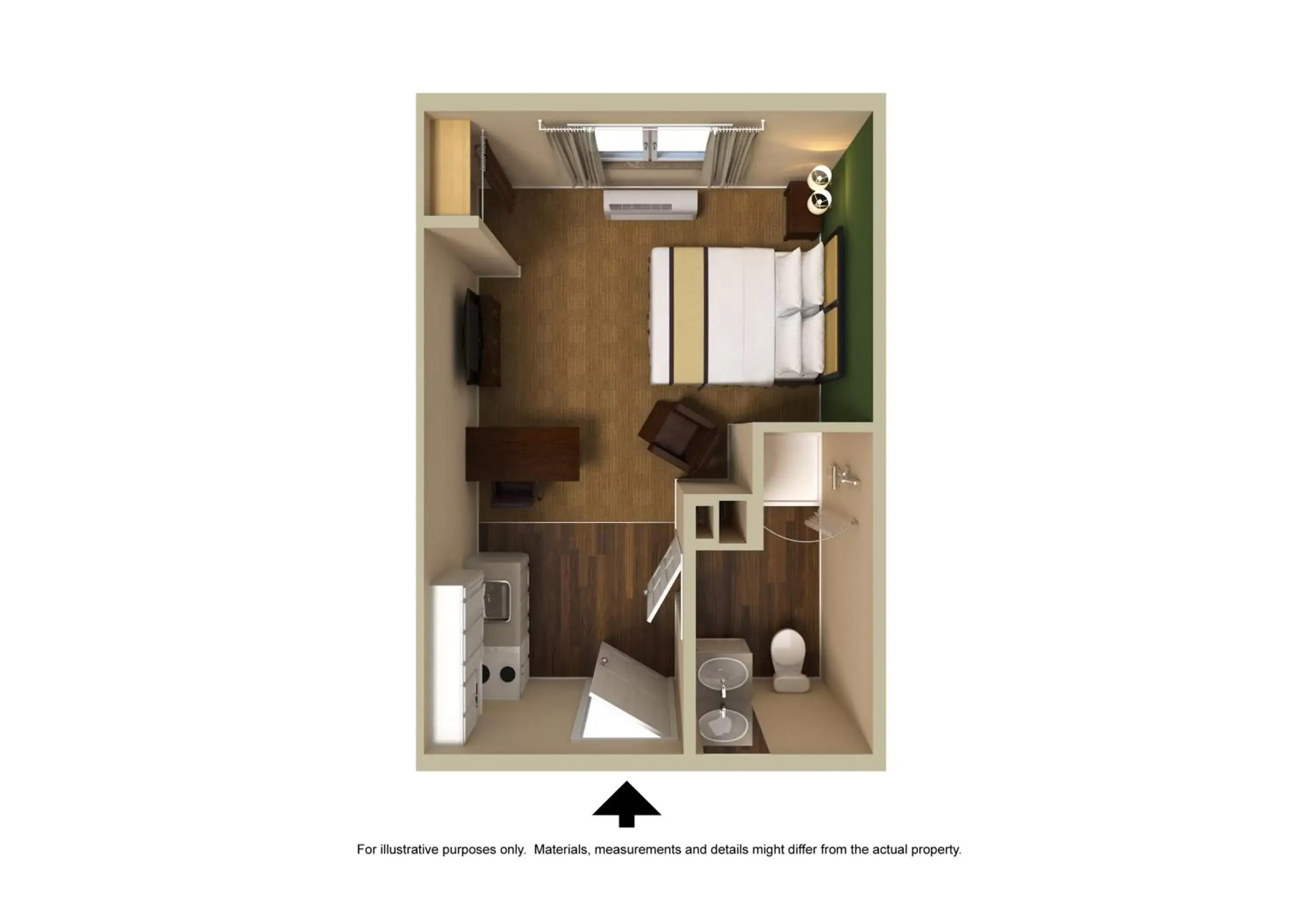 Floor Plan in Extended Stay America Suites - Cincinnati - Blue Ash - Kenwood Road