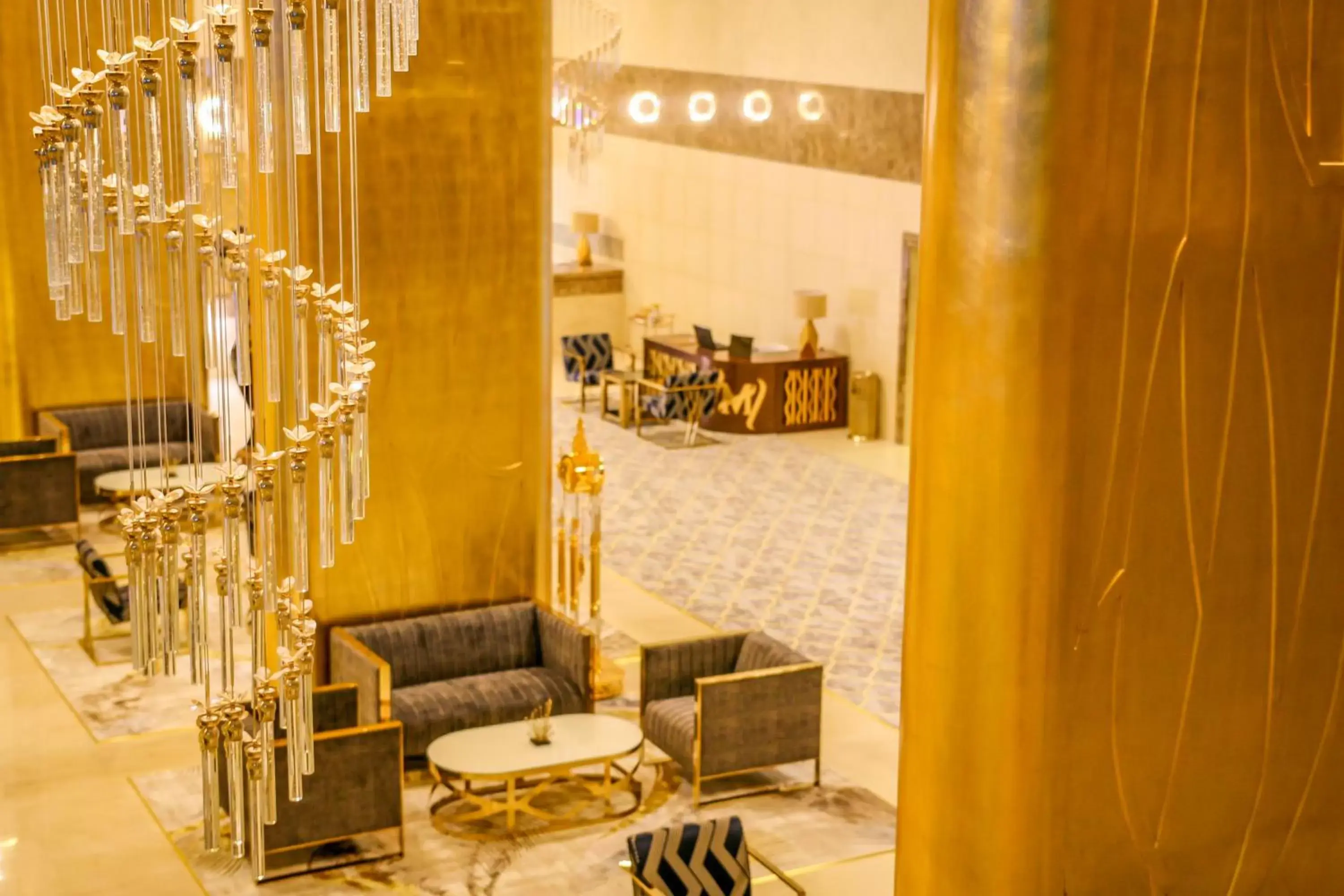 Lobby or reception, Restaurant/Places to Eat in Mirage Bab Al Bahr Beach Hotel