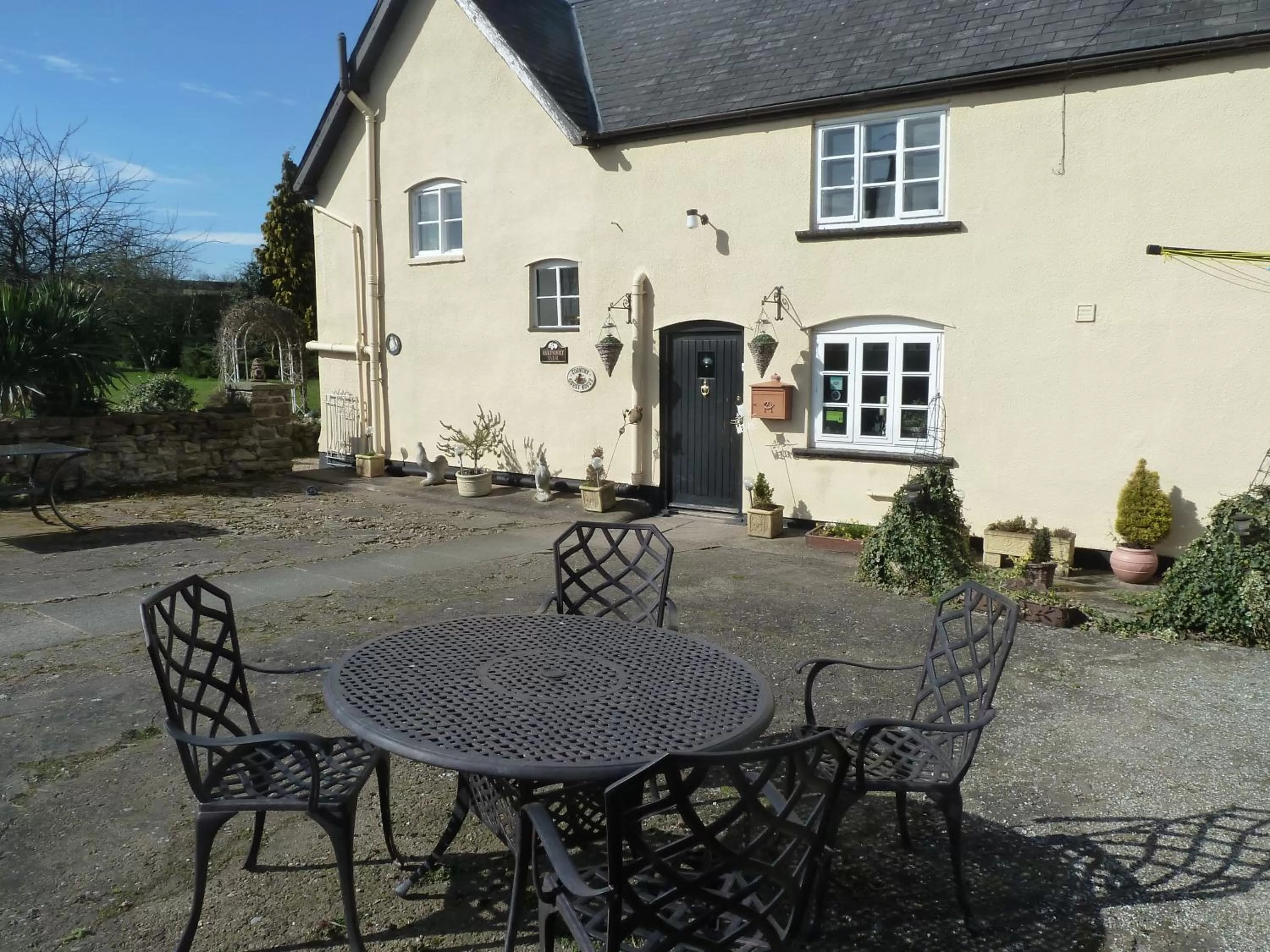 Patio in Oakenholt Farm Bed and Breakfast