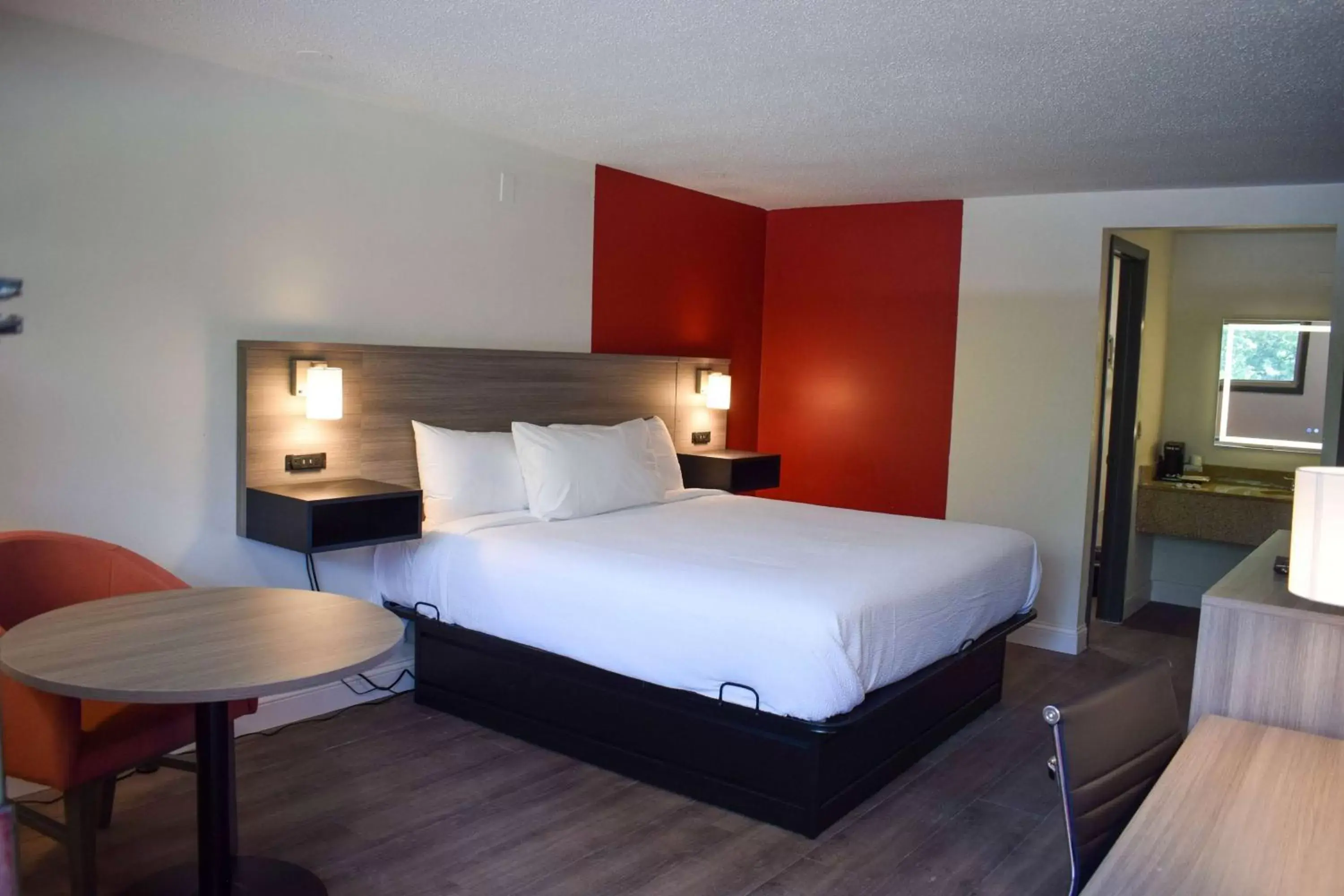 Bed in Ramada by Wyndham Cleveland Airport West