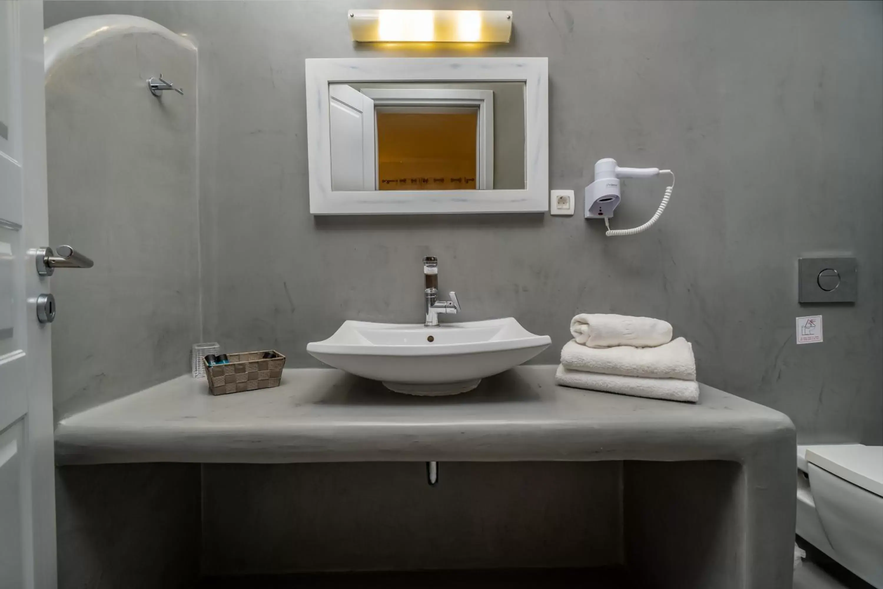 Bathroom in Central Fira Suites