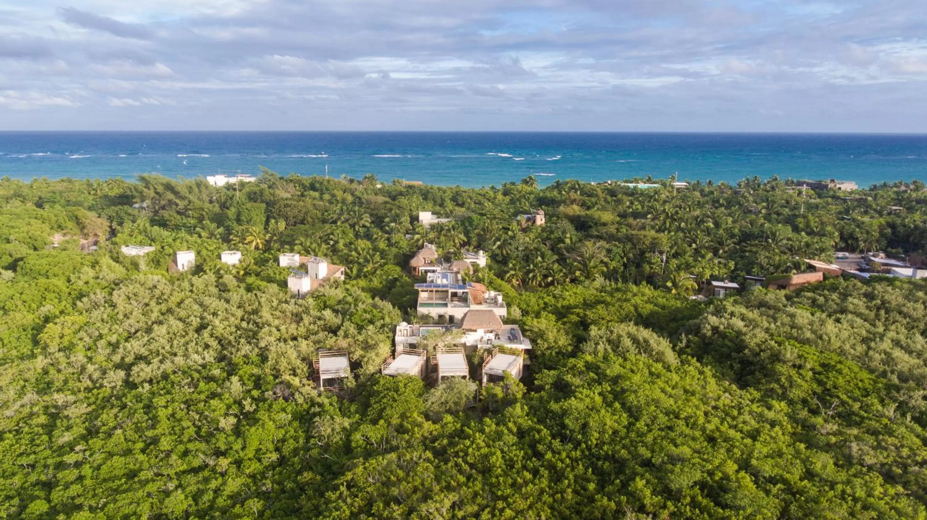 Bird's eye view in Casa Coyote Tulum