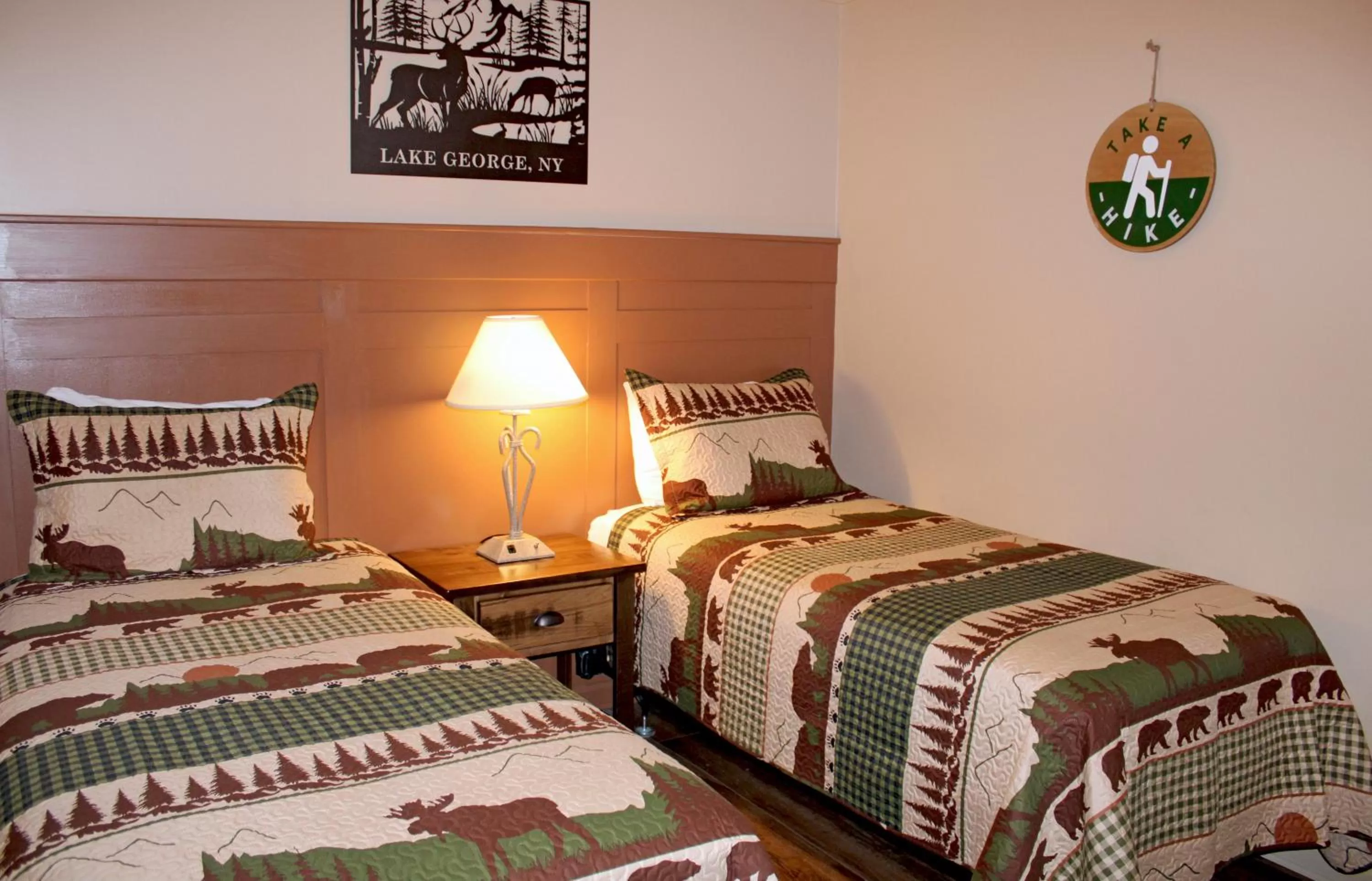 Bed in Bayside Resort, Lake George NY