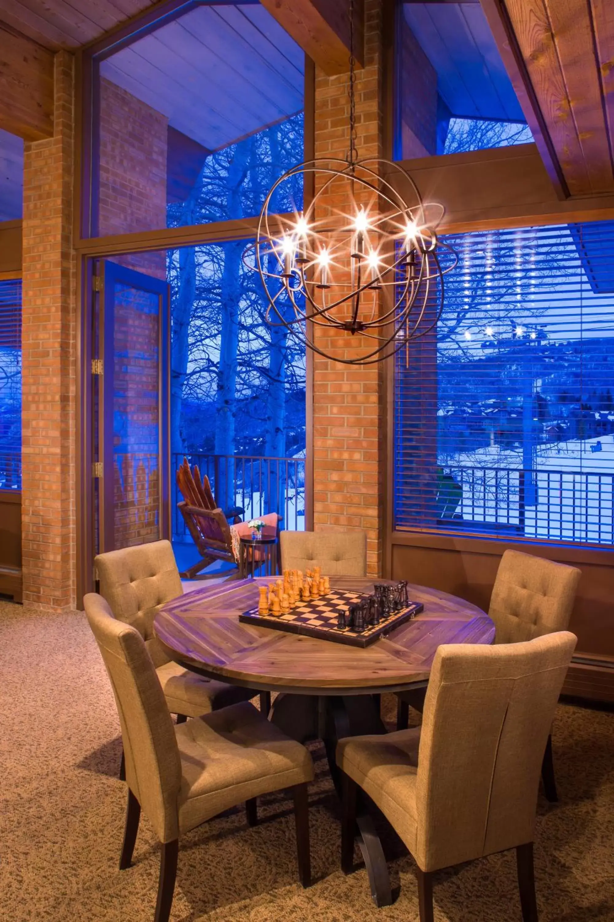 Sports, Dining Area in Mountain Chalet Snowmass