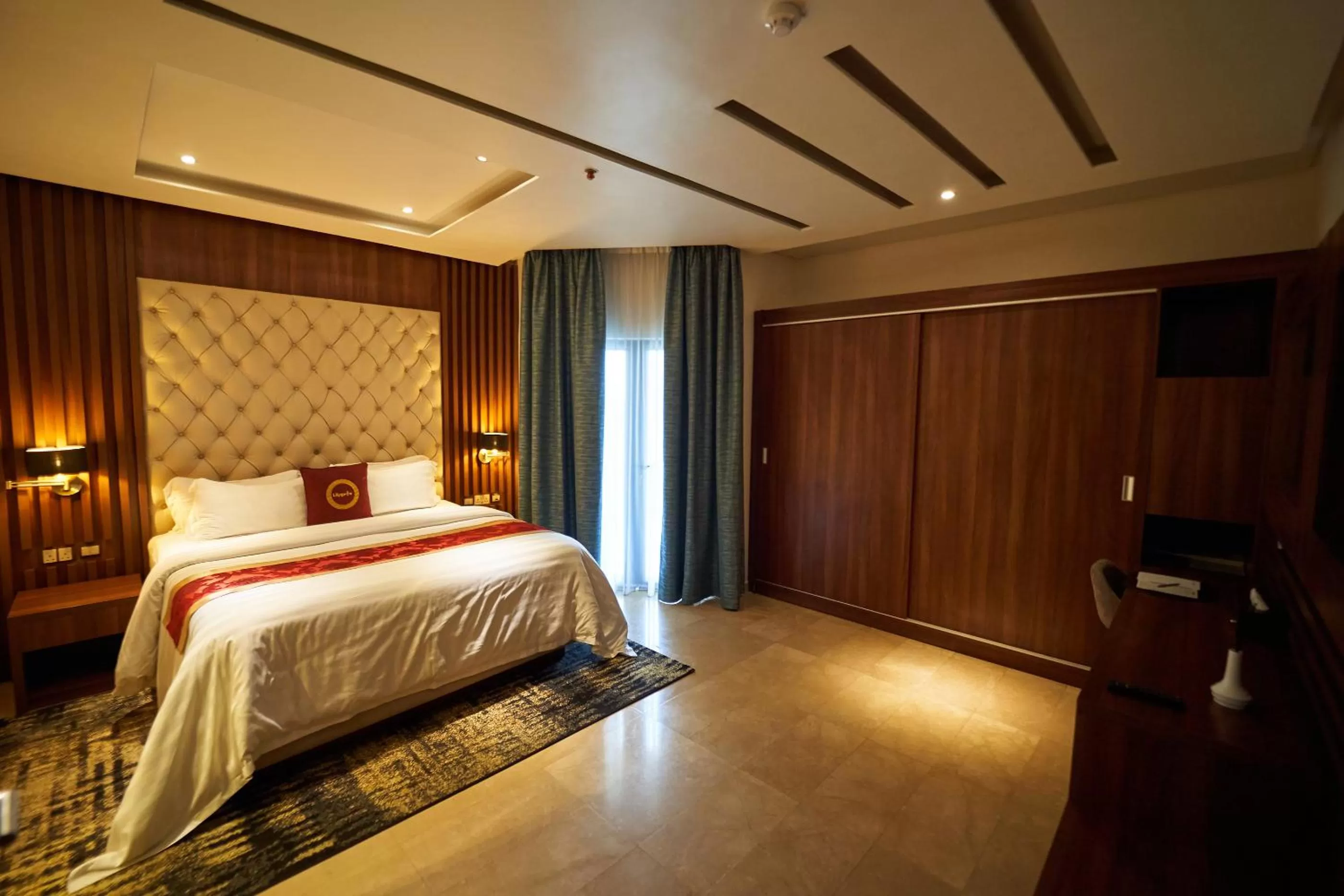 Photo of the whole room, Bed in The Lilygate Lagos