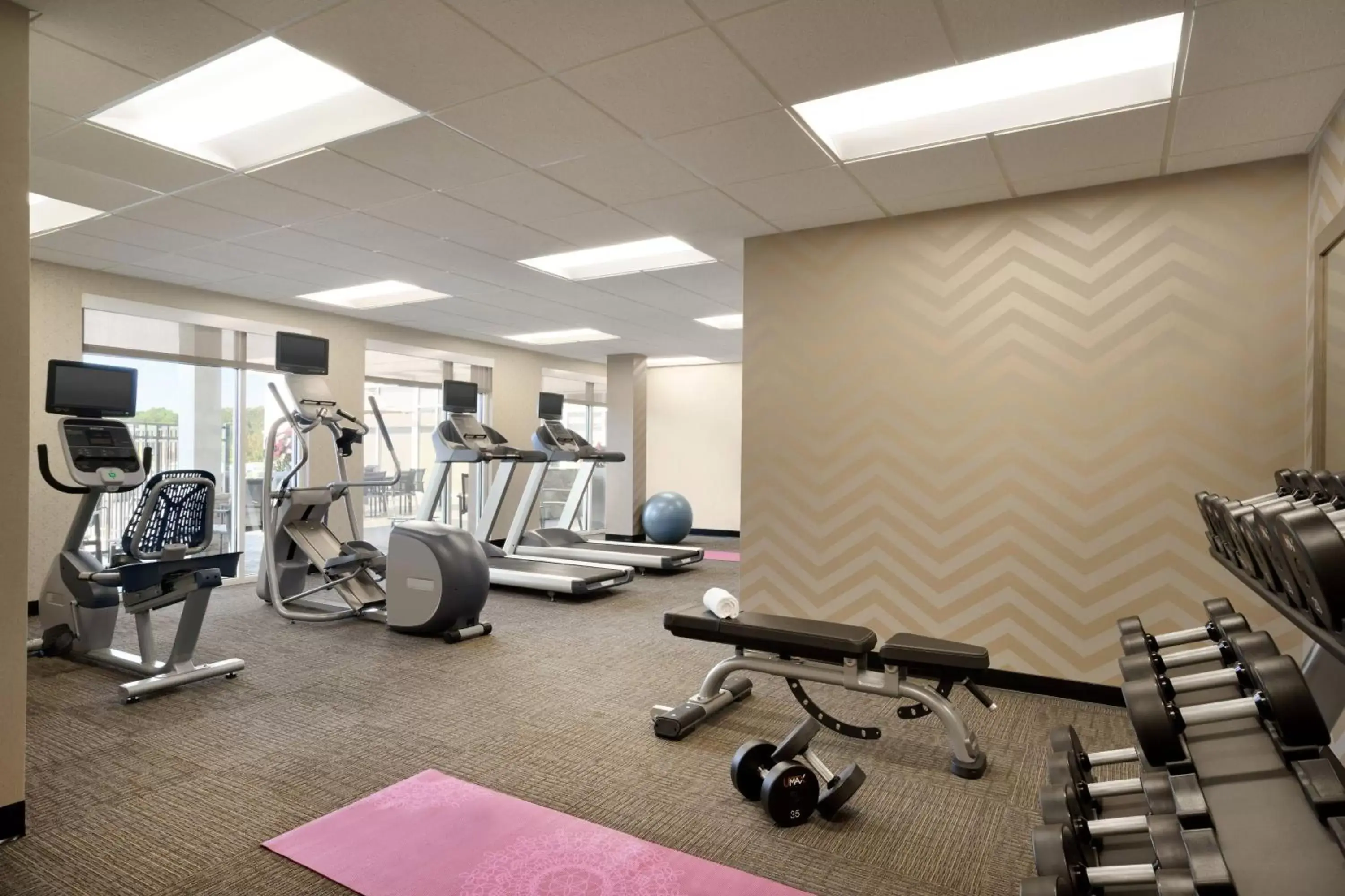 Fitness centre/facilities, Fitness Center/Facilities in Residence Inn by Marriott Winston-Salem Hanes Mall