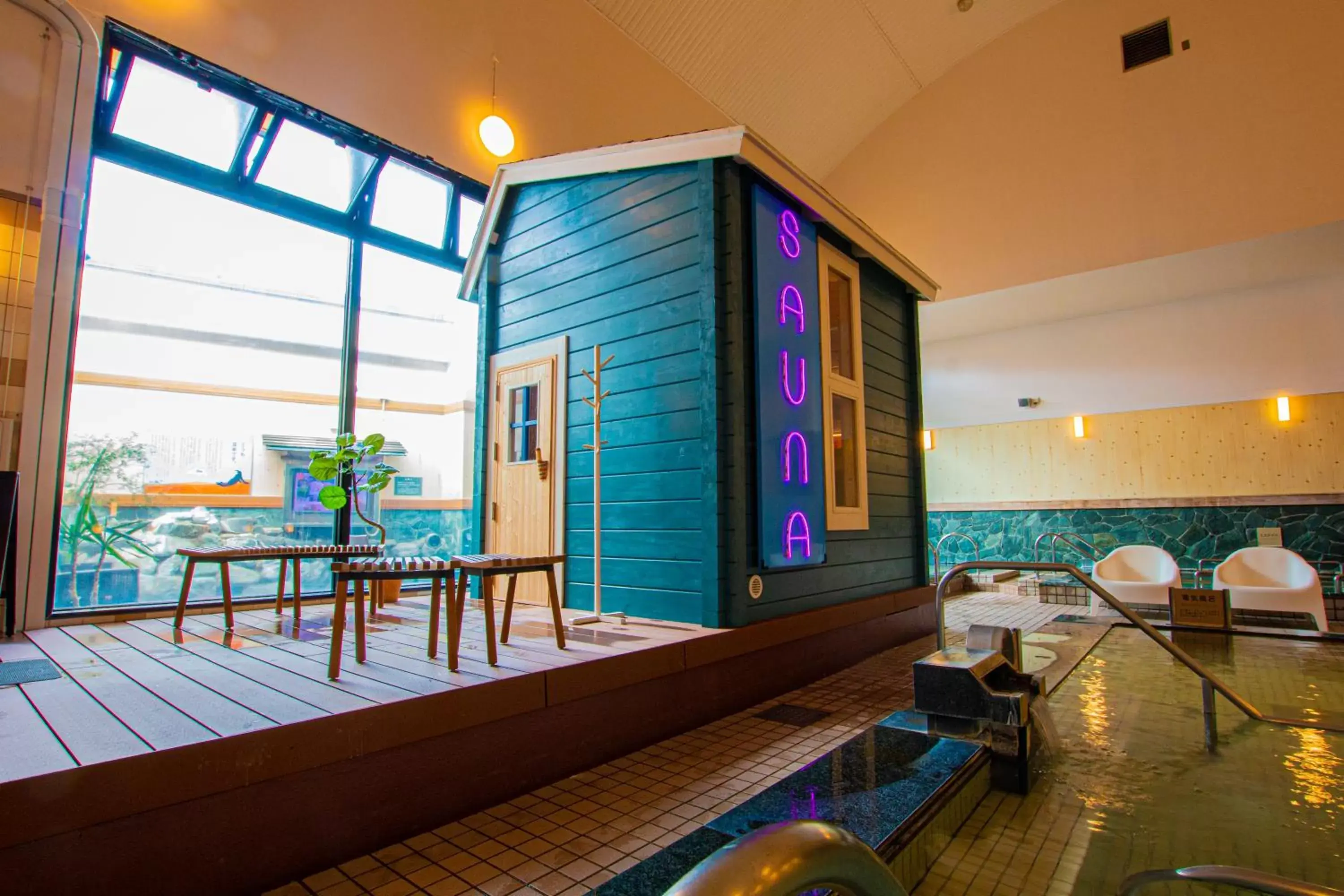 Sauna in Ofuro Cafe Utatane Sauna in Ofuro Cafe Utatane