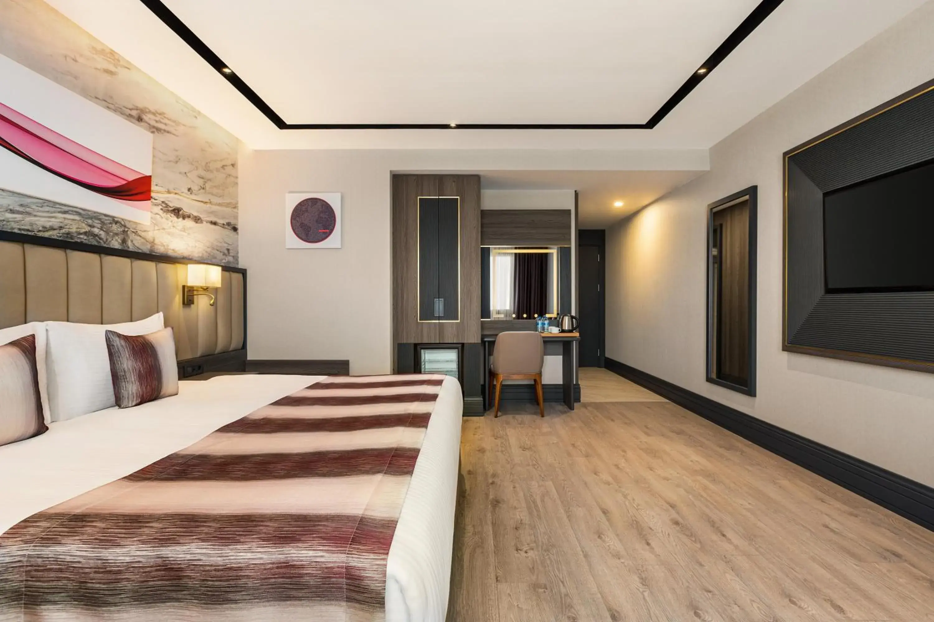 Bed in Ramada by Wyndham Istanbul Umraniye Bed in Ramada by Wyndham Istanbul Umraniye