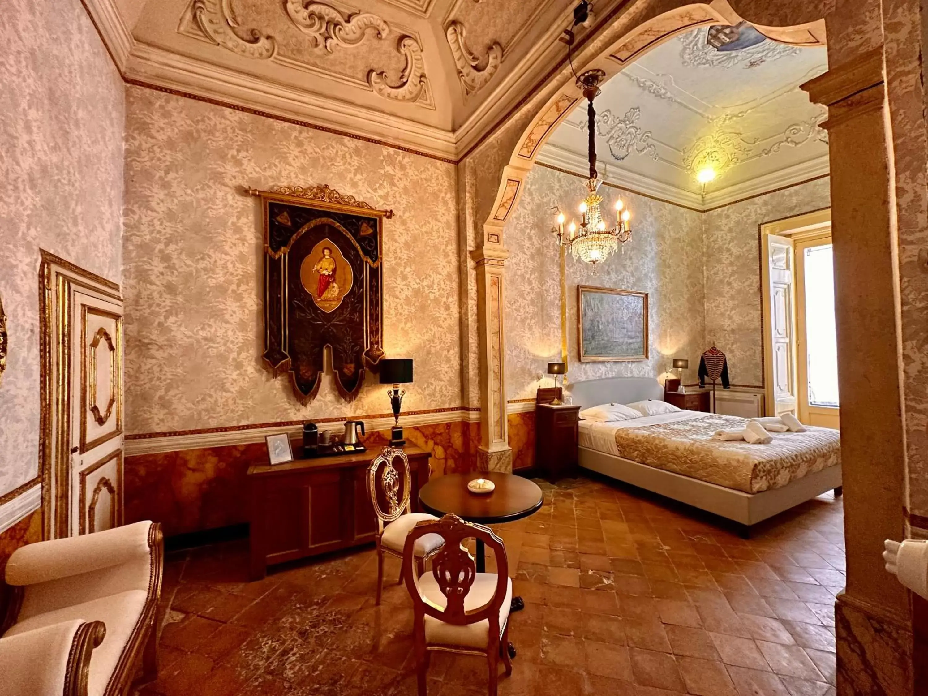 Bedroom in Casa Santangelo Suites