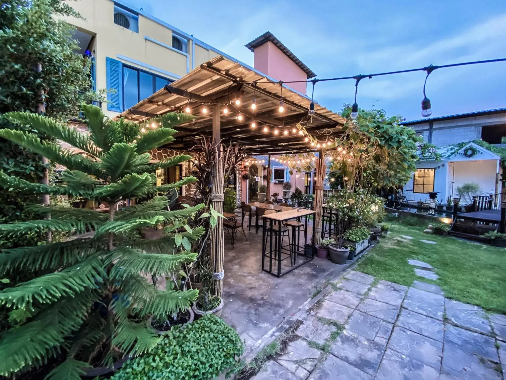 Patio, Property Building in The Castello Resort