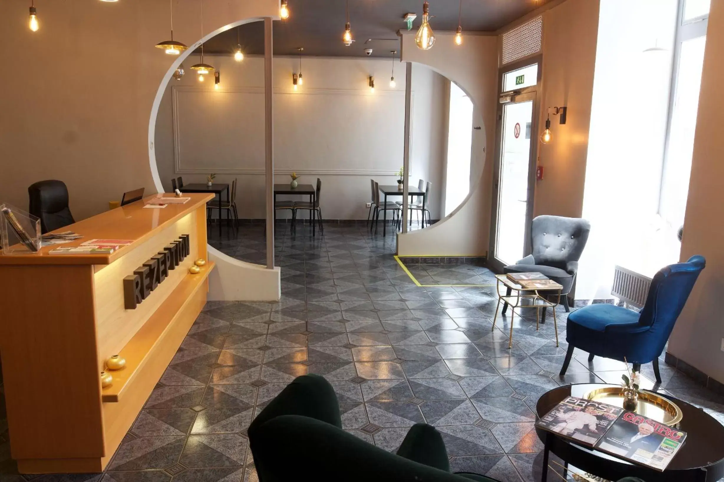 Lobby or reception in Hotel Pension ARPI