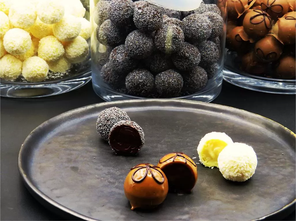 Food close-up in Vergissmeinnicht