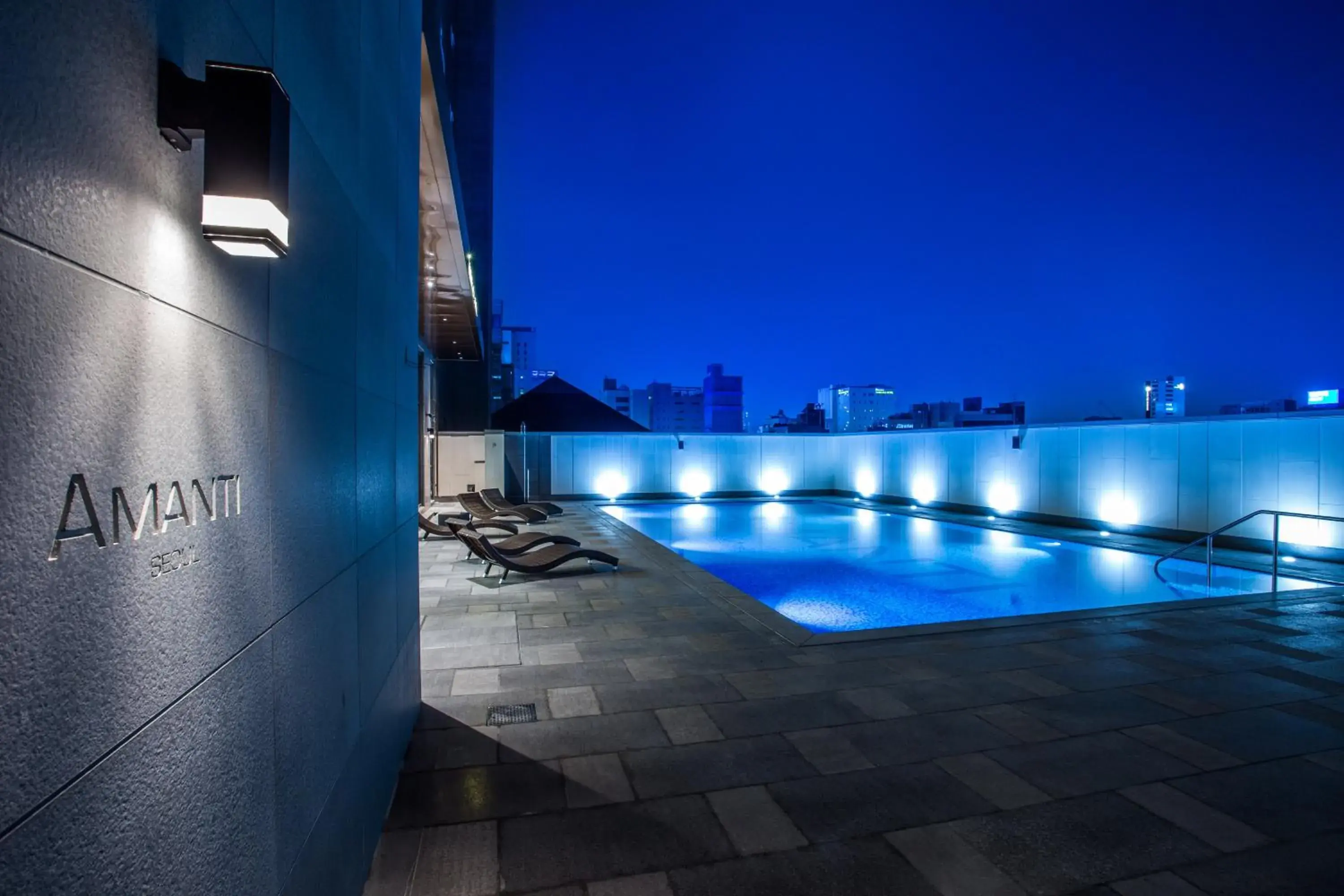 Pool view, Swimming Pool in Amanti Hotel Seoul