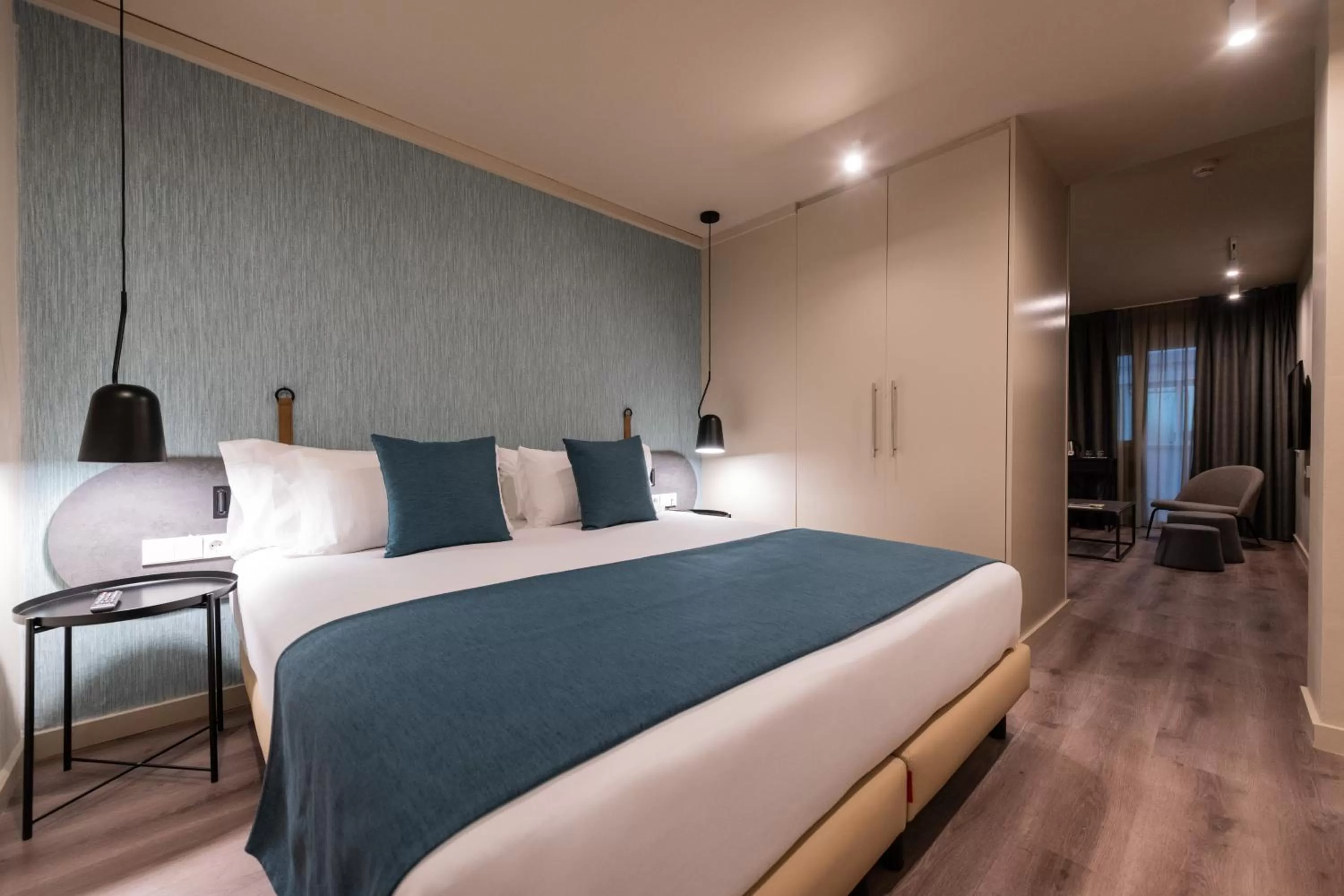 Bed in Atenea Rekord Suites Barcelona