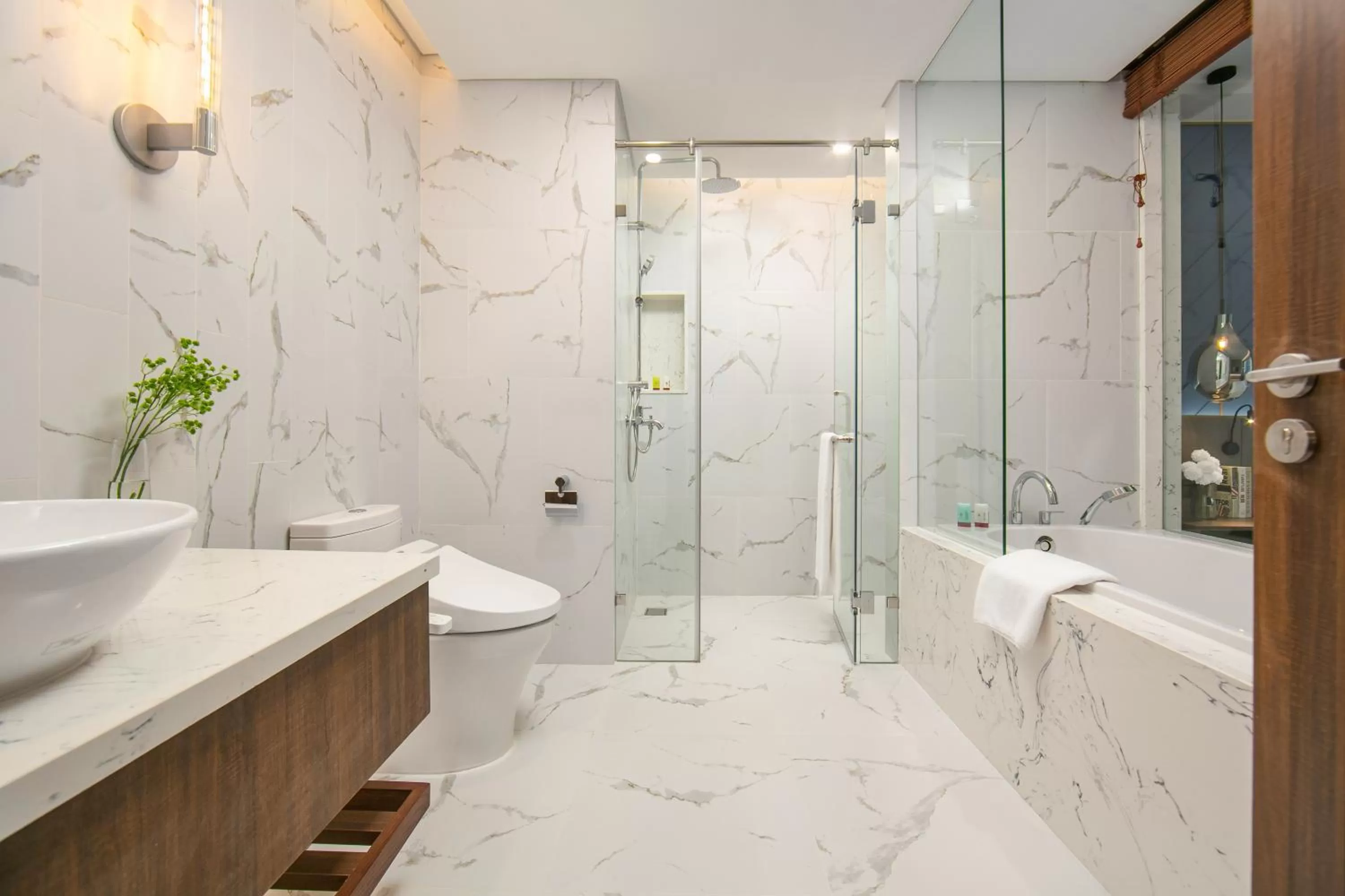 Bathroom in Mövenpick Living West Hanoi