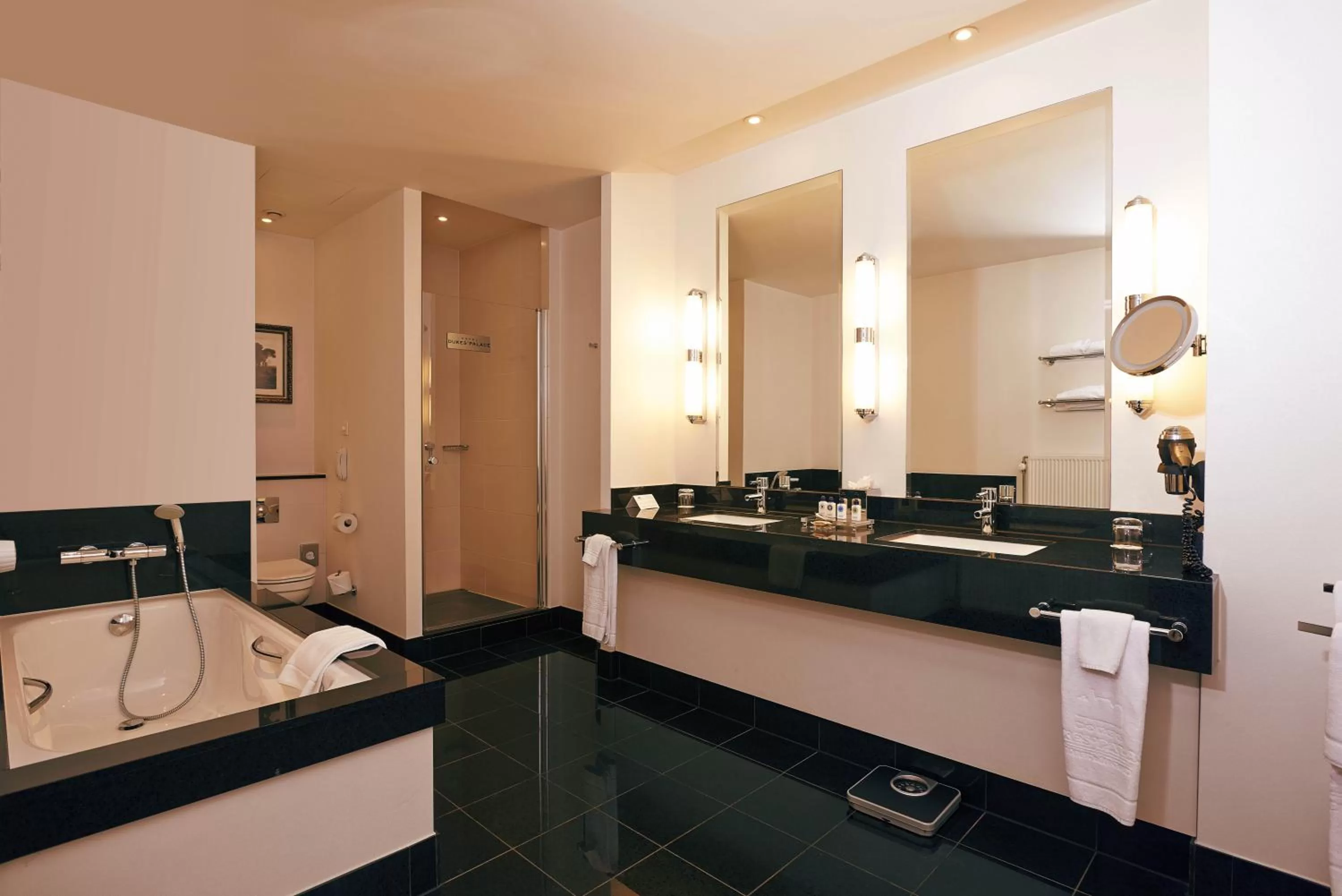 Bathroom in Dukes' Palace Brugge - by Dukes' Hotel Collection